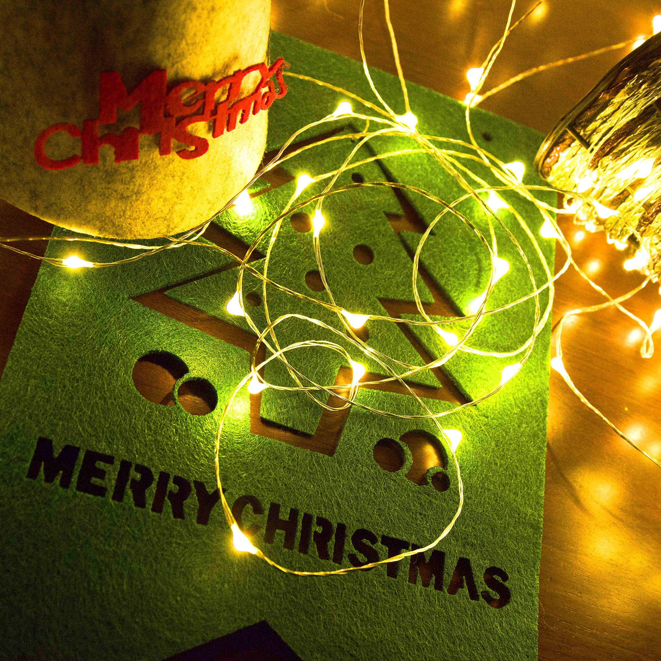 Ehome Fairy Lights, Usb Operated Fairy Light Plug In 33Ft 100 Led Waterproof String Lights Copper Wire Decorative String Light For Bedroom Indoor Christmas Wedding Party Patio Window