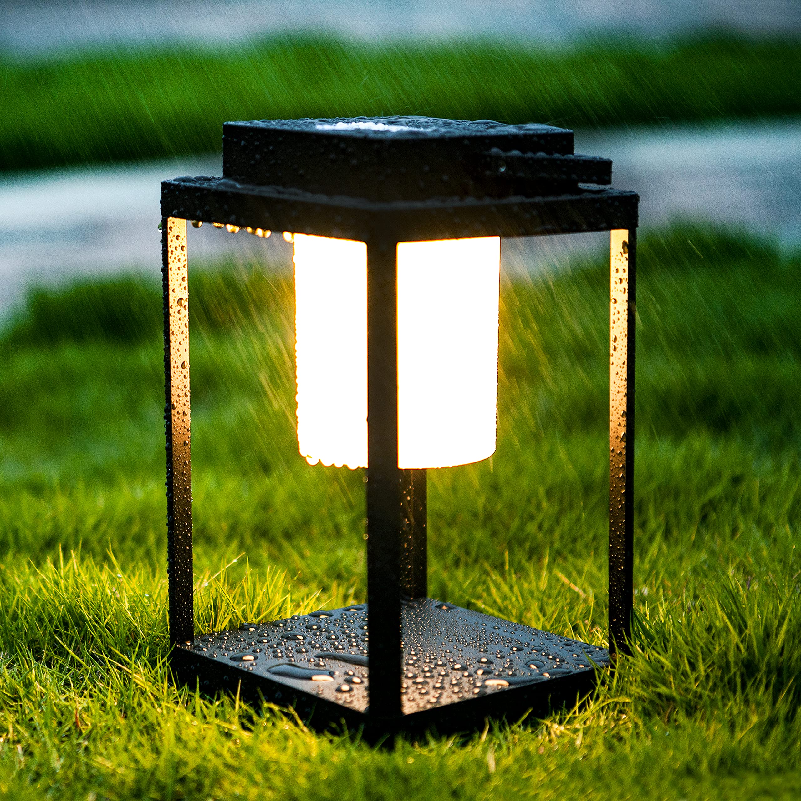 Brimmel Rechargeable Aluminum Outdoor Table Lamp - 35W, 350 Lumen, Ip44 Waterproof, Usb Port
