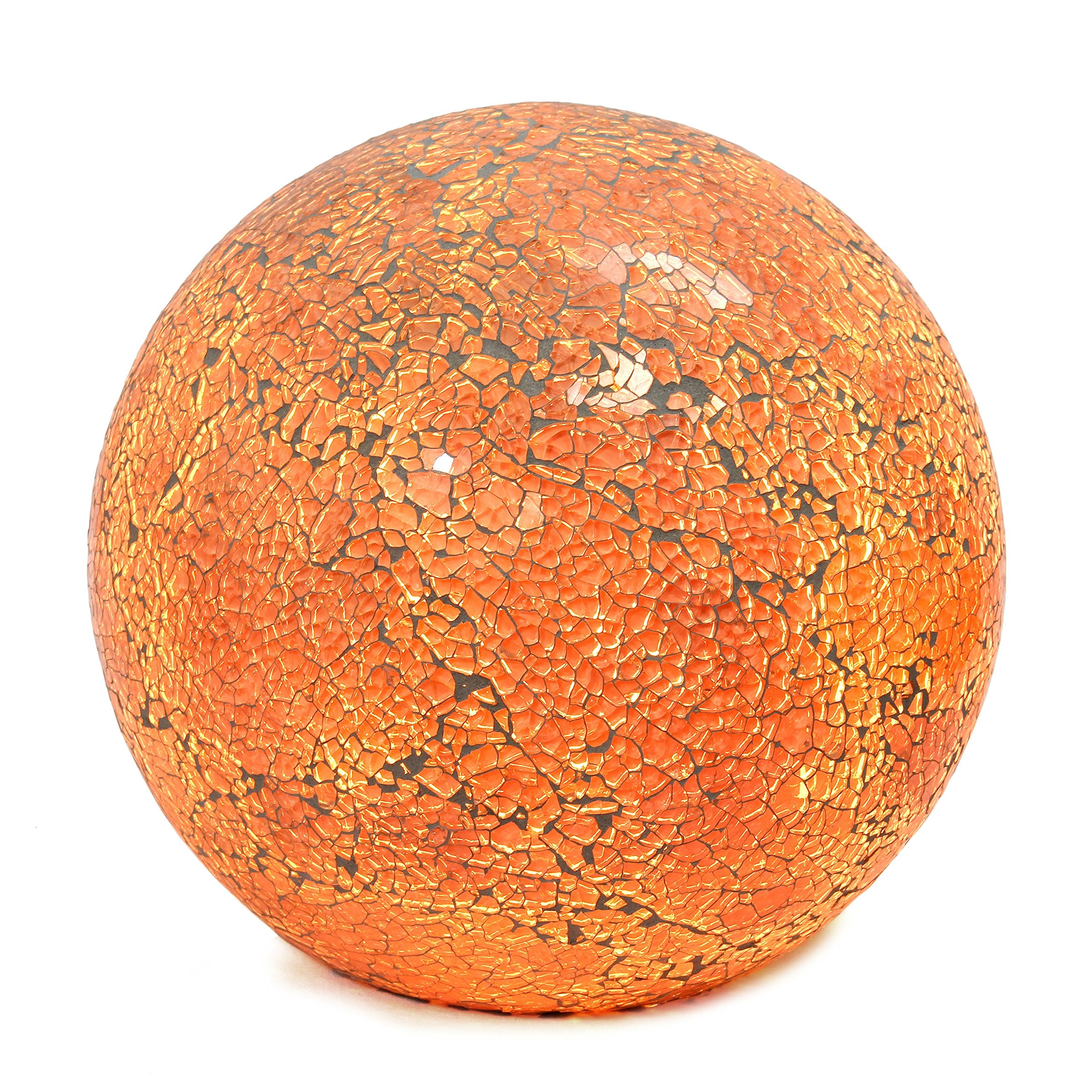 Simple Designs Lt3302-Cha 1 Light Mosaic Stone Ball Table Lamp, Champagne 8 X 8 X 7.75