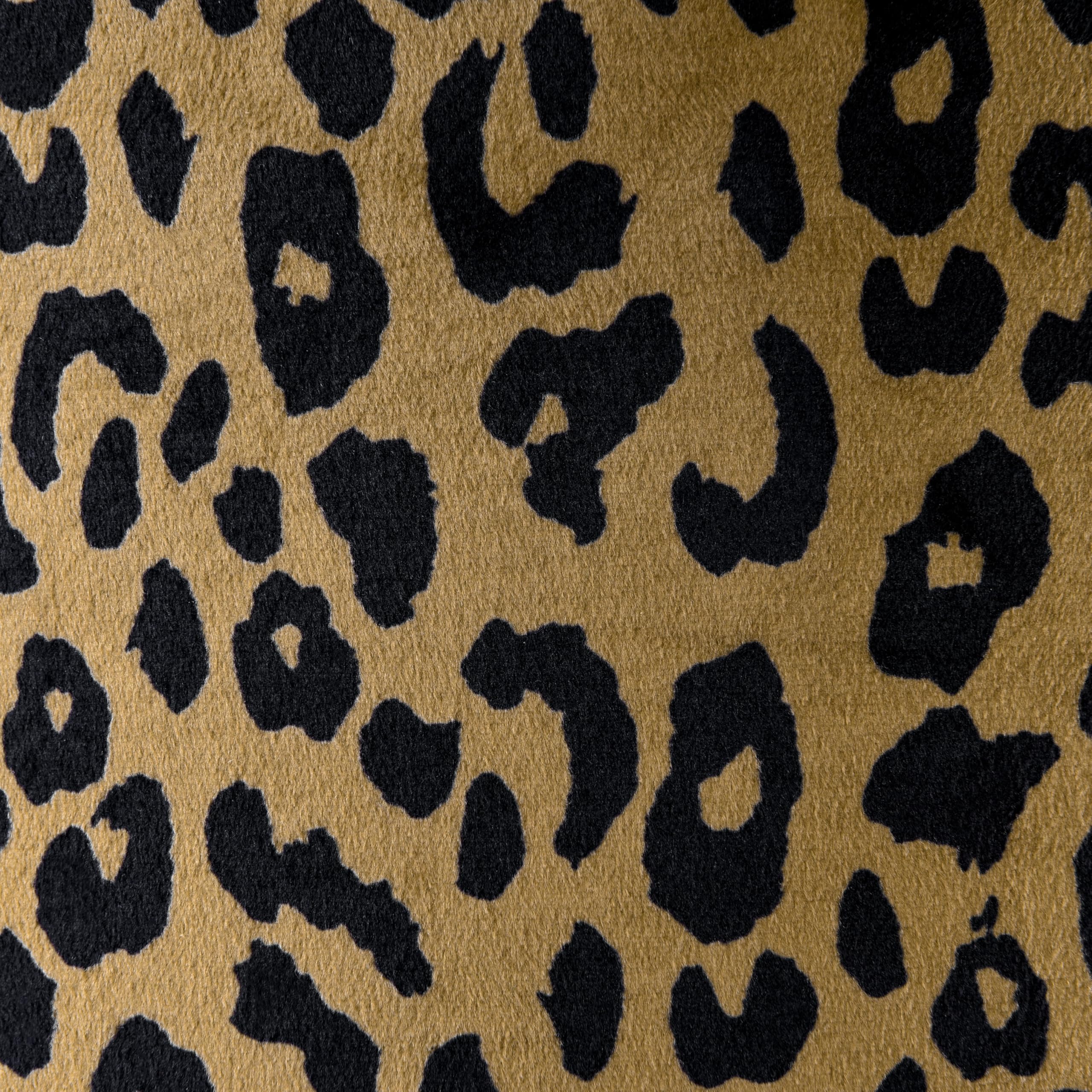 GO&SO Leopard Velvet Lamp Shades, 9.8" Small Tall Drum, Multi-Leopard Fabric, Model G12-10-1-3, Vintage Style for Table and Wall Lamps
