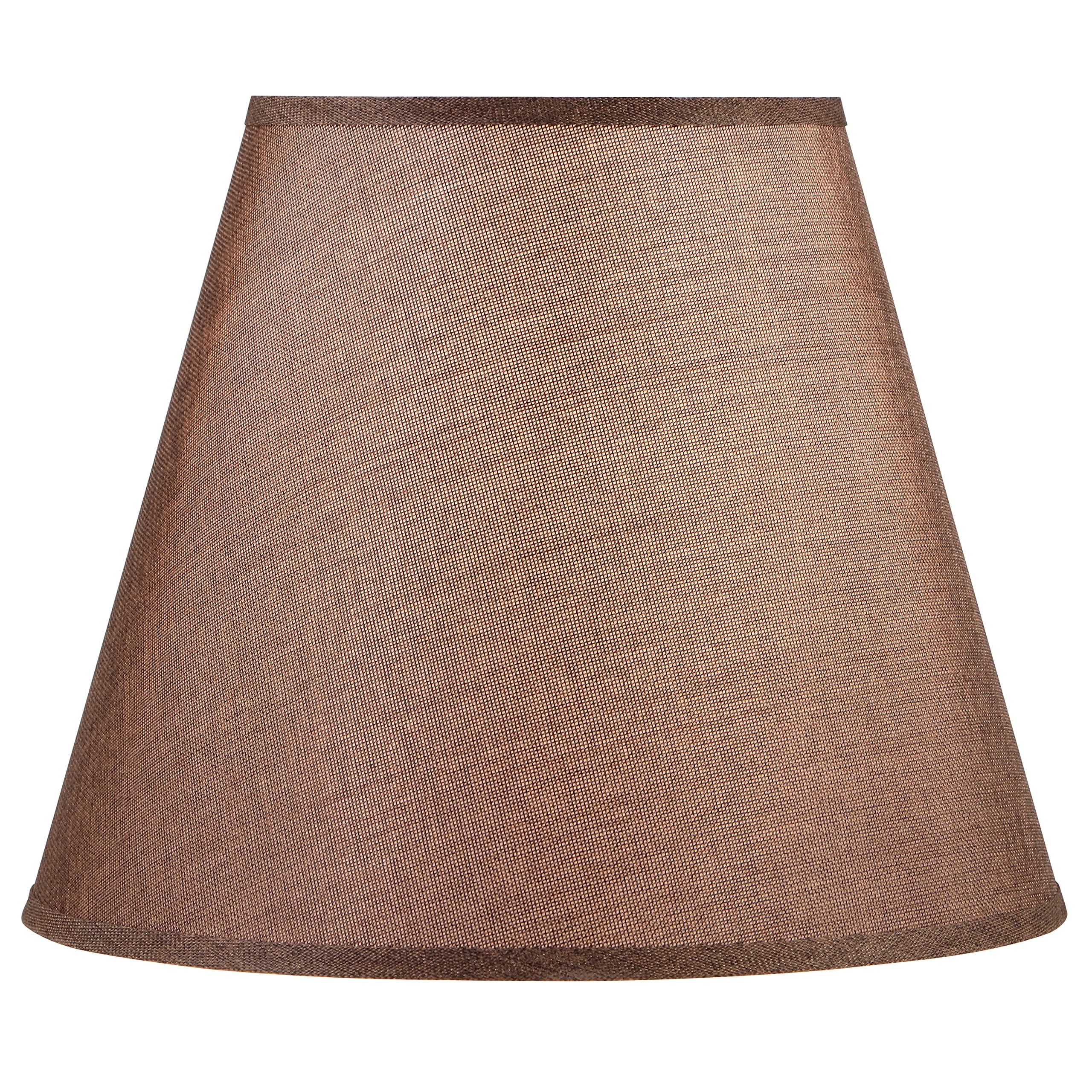 Aspen Creative 32085, Empire Spider Lamp Shade, Dark Brown, 9&quot; Top X 16&quot; Bottom X 13&quot; Slant Height