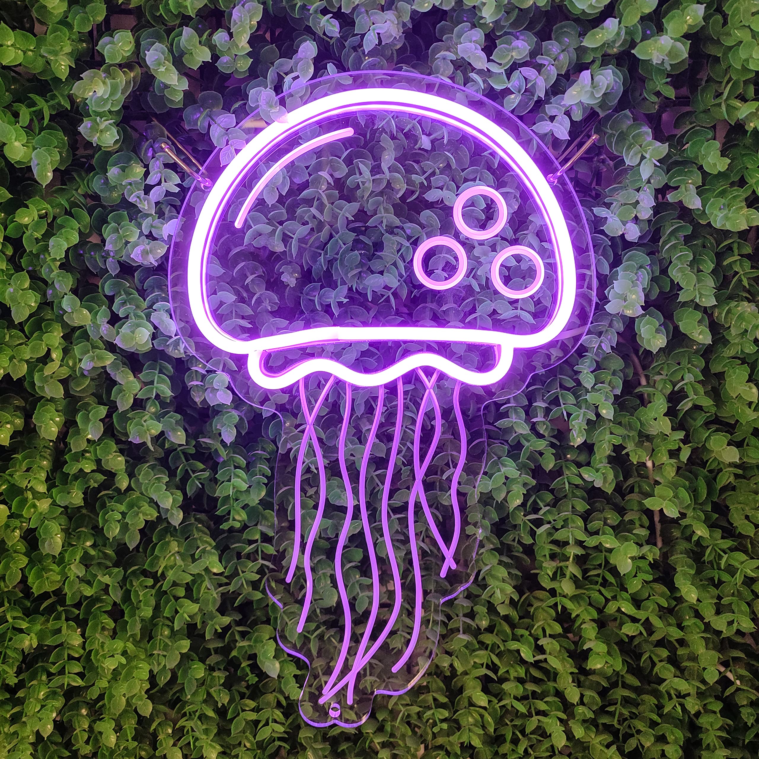 Welltell Personalized Neon Sign for Wall Decor, 8.7in x 15.95in, Purple, Model sm5v12.8*8.6