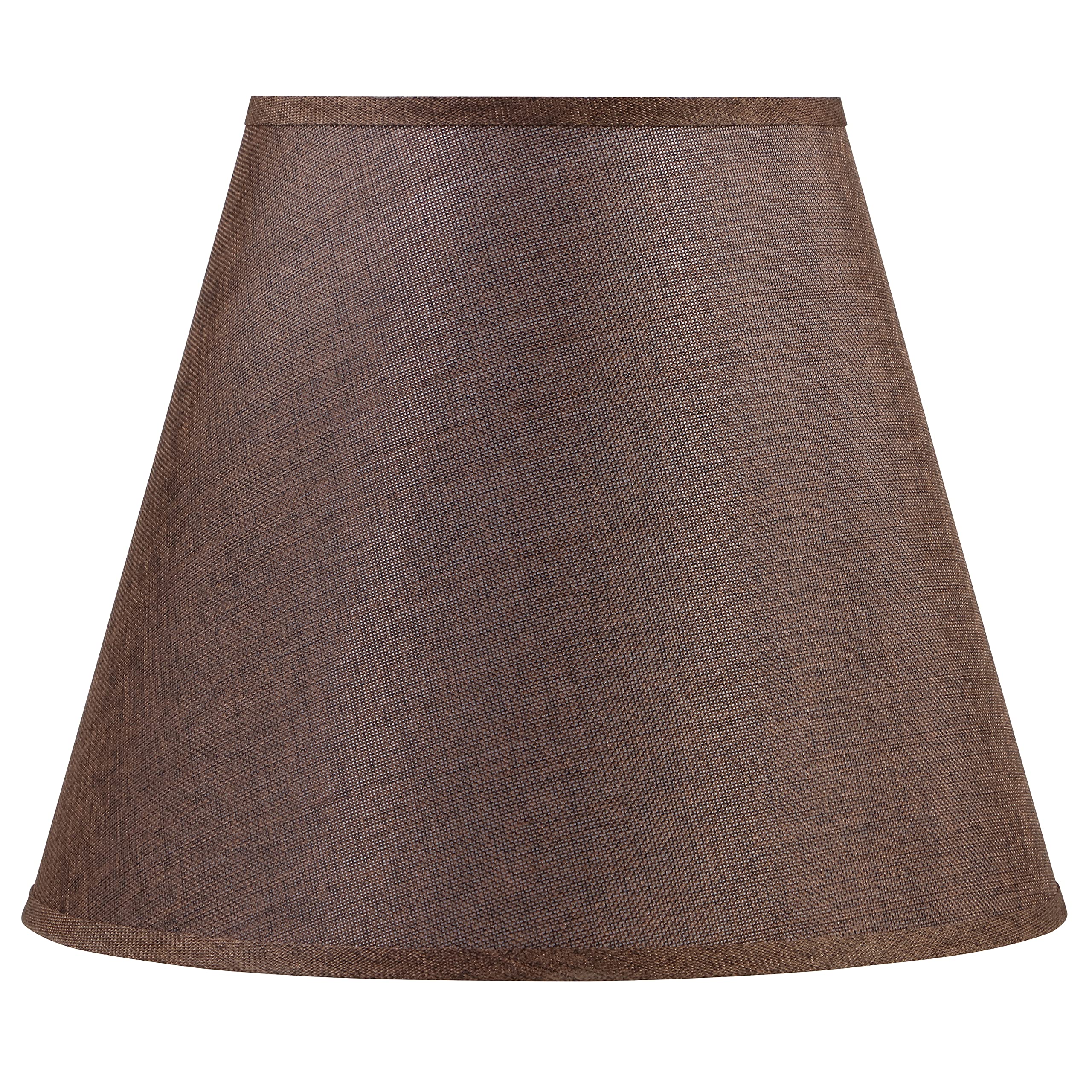 Aspen Creative 32085, Empire Spider Lamp Shade, Dark Brown, 9&quot; Top X 16&quot; Bottom X 13&quot; Slant Height