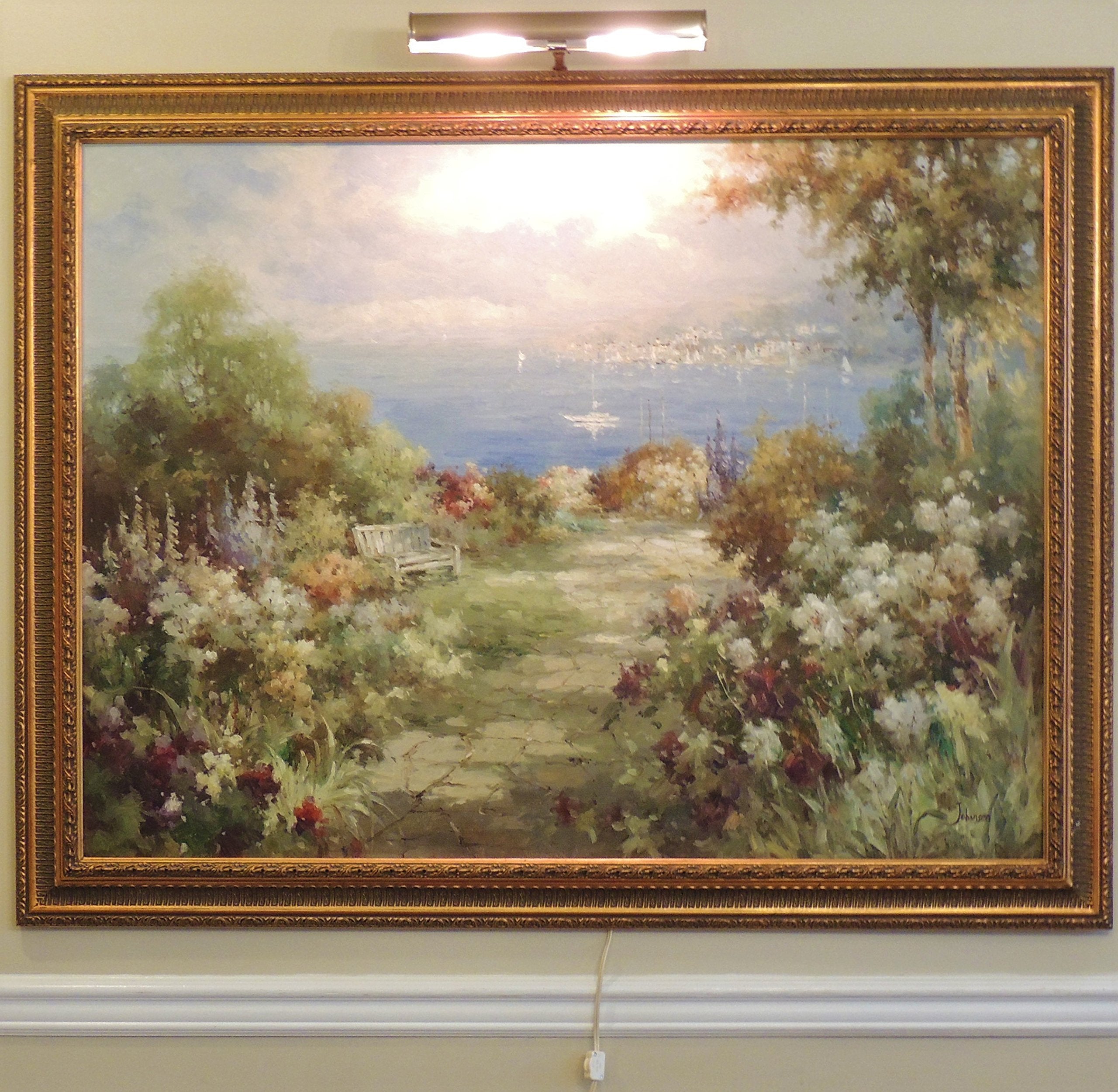 House Of Troy A14-71 Advent Picture Light, 14&quot;, Antique Brass