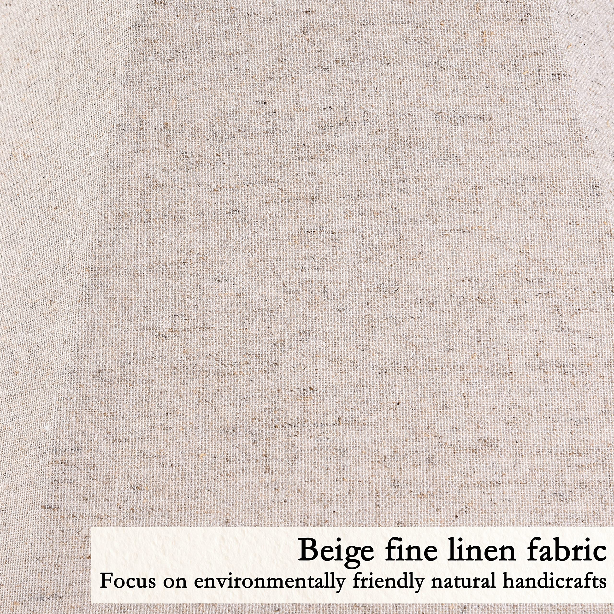 Go&So Small Beige Lamp Shade For Table Lamps-Bell Bedside Lampshade-5.9X13.4X10.6Inch (Spider) Natural Linen Lampshades Replacem