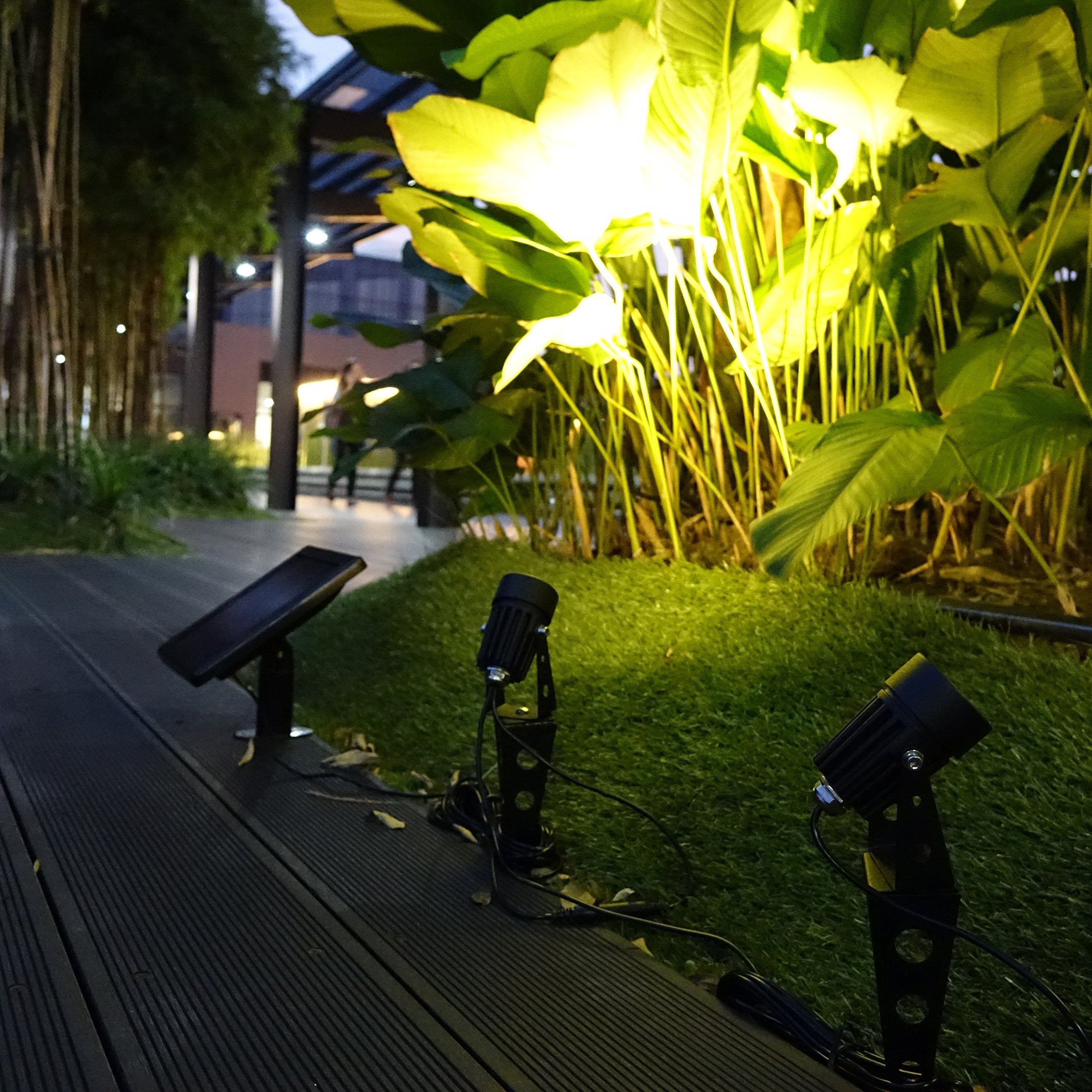 Solar Light Mart Mini 50X LED Spotlight - Warm White, Black, Aluminium, 60-100 Lumen for Outdoor Garden & Landscape Lighting