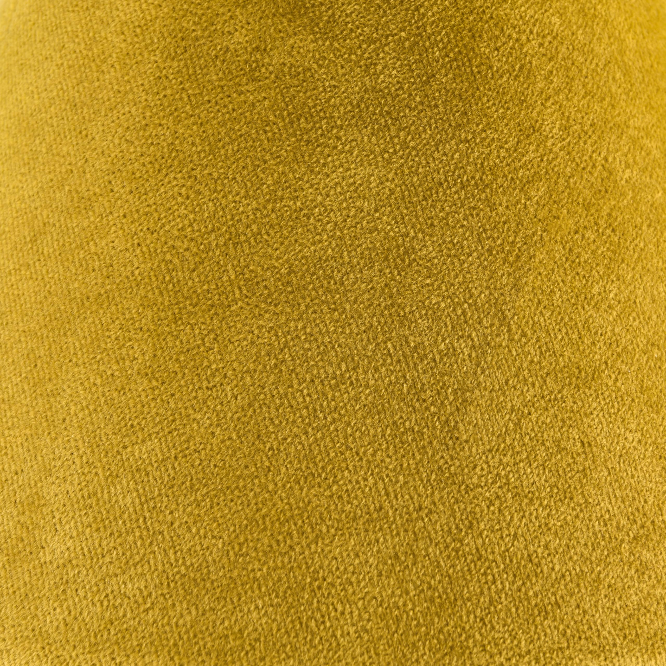 GO&SO Large Drum Velvet Lamp Shade, 16in Top x 16in Bottom x 12in High, Yellow, Handcrafted, Model G7-16-YE-1