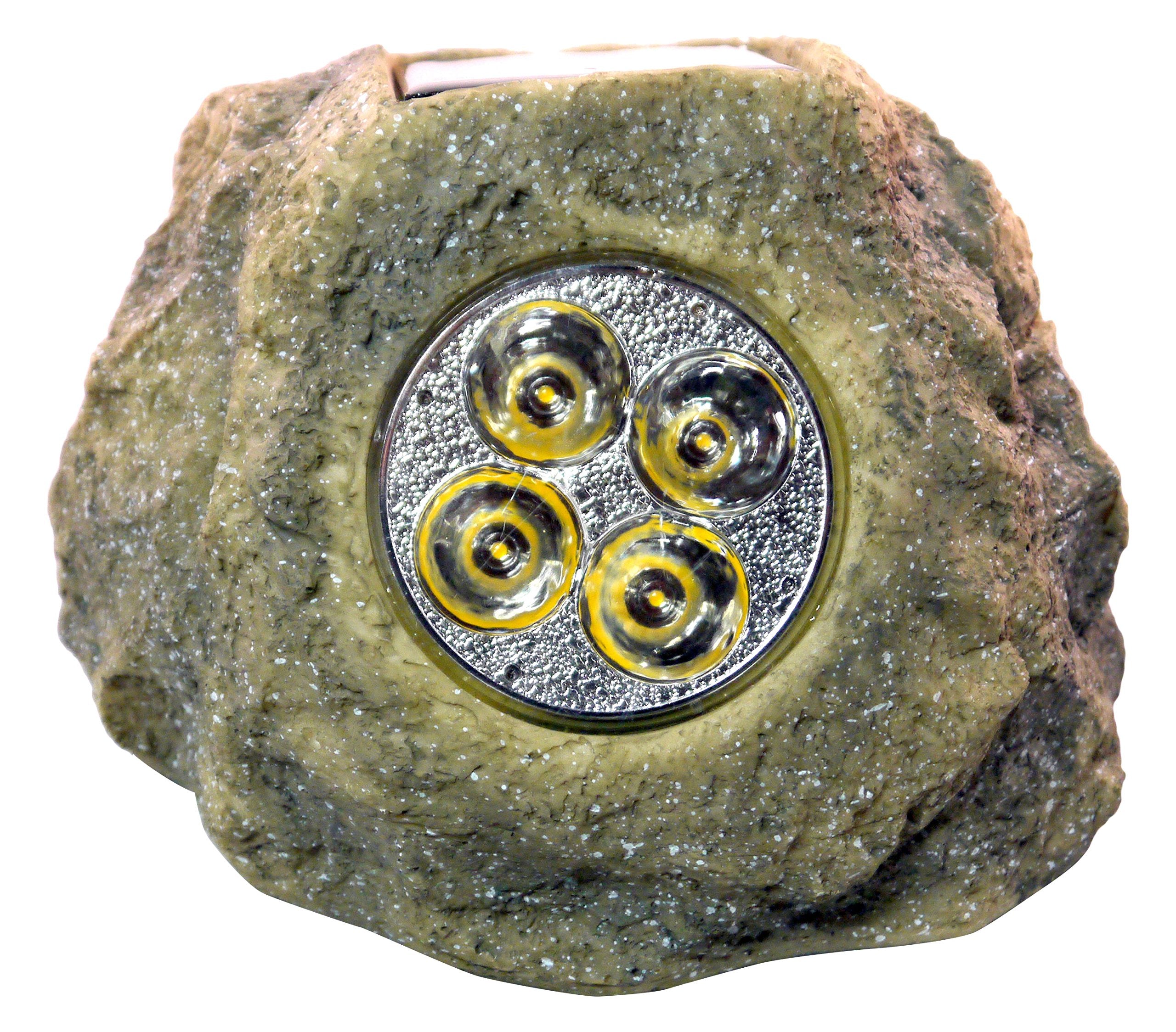 Homebrite Solar 33847/4 Power Spot Lights Solar Spotlight, Grey Rock