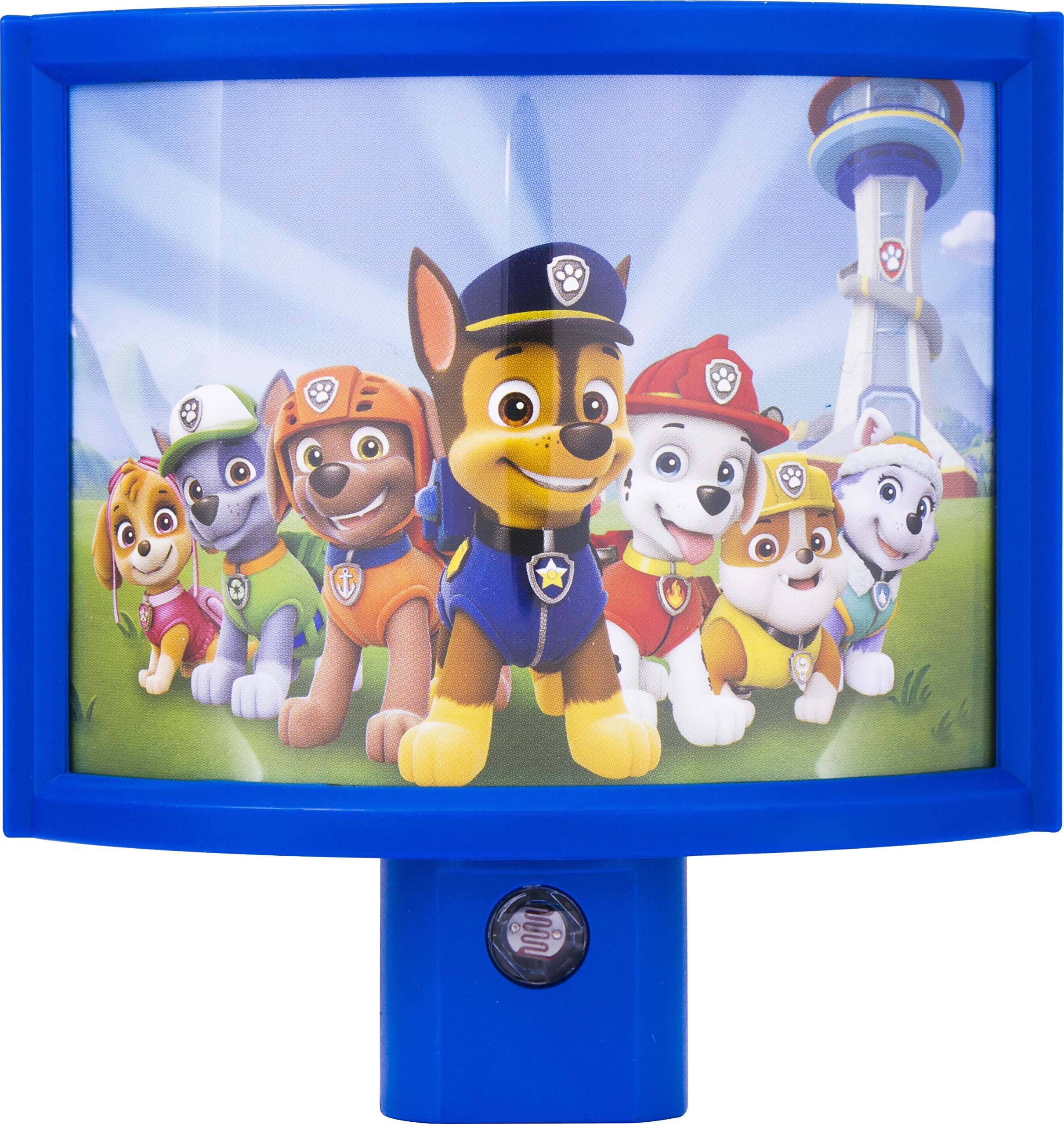 Nickelodeon Paw Patrol LED Night Light, Plug-in, Marshall, Rocky, Scout, Skye, Ryder, Chase, Kids Gifts, Dusk-to-Dawn Sensor, Gr