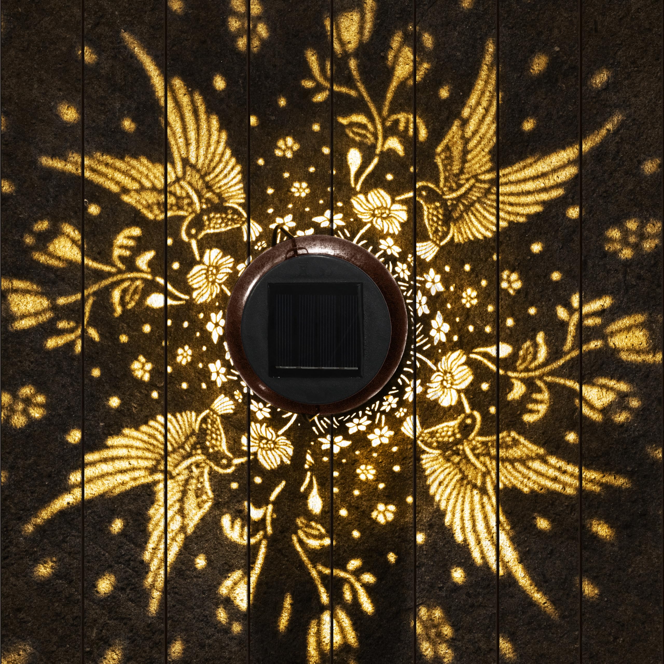 Hummingbird Solar Lantern Outdoor Hanging Solar Light - Ip65 Waterproof Led Decorative Lantern For Patio  Pathway  Or Tabletop. Perfect Mothers Day Gift For Women  Unique Metal Decor