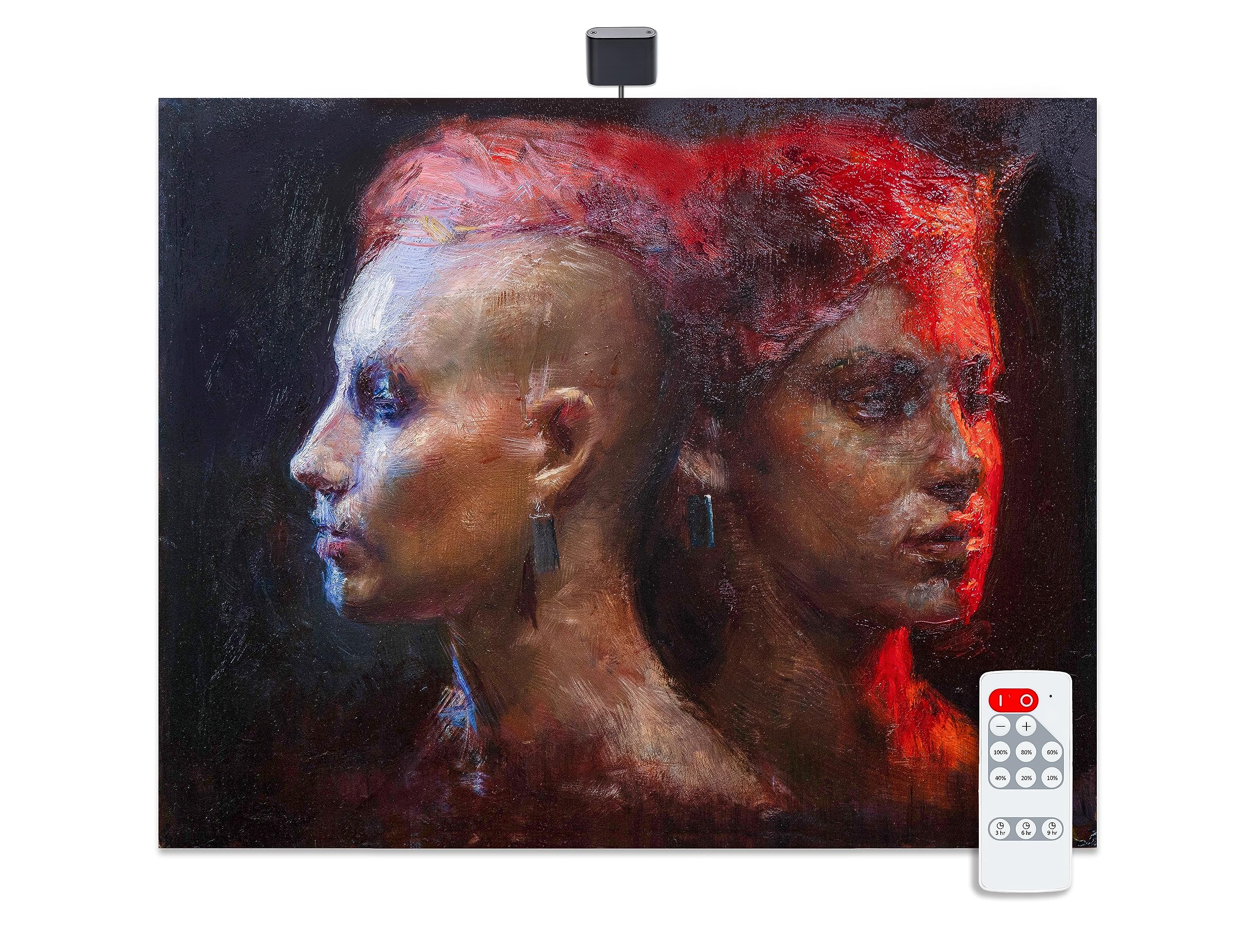Situ Art Lighting Plug-in Micro Series LED Picture Light - Remote Controlled - 3000K - Black - For Artwork up to 30inWx34inT or 26inWx48inT