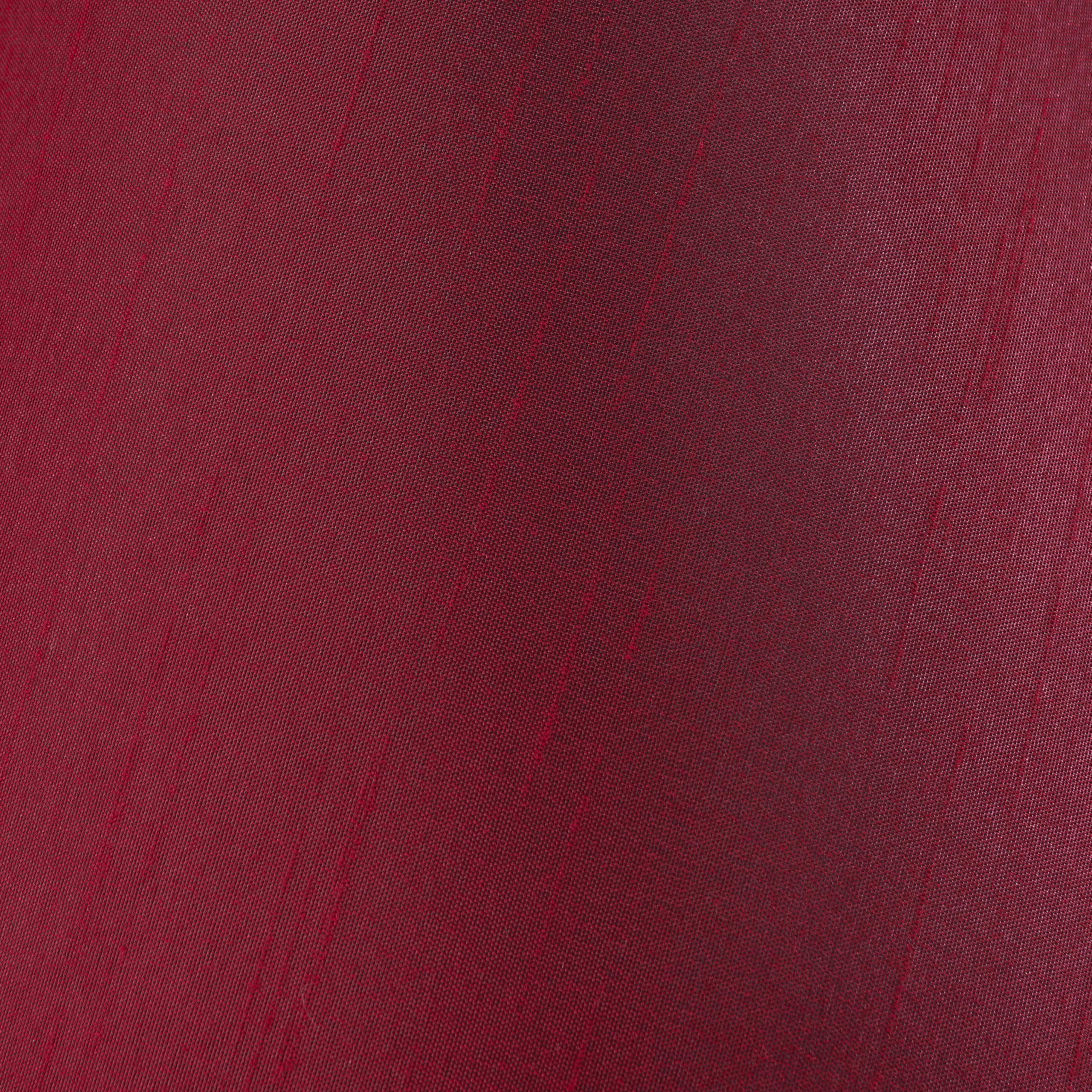 Go&So Set Of 6 Burgundy Faux Silk Fabric Mini Clip-On Lamp Shades, 4'' Top X 6'' Bottom X 5'' Height, Suitable For Chandeliers,