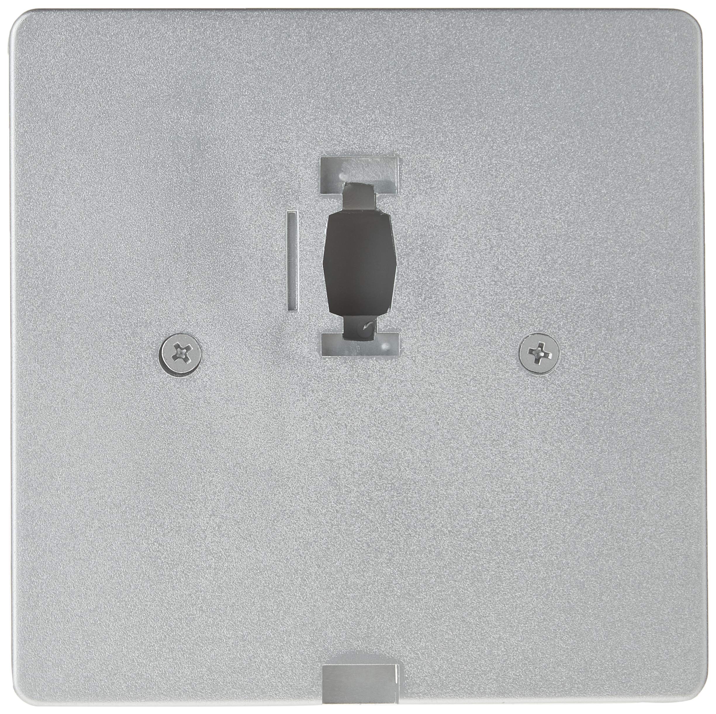 Cal MONOPOINT Low Voltage Light Fixture, Steel, 5.4 x 5.4 x 0.5 in, Silver, Model HT-297-BS