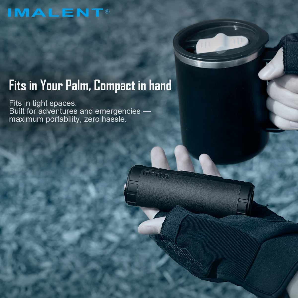 IMALENT BTL50 Electronic Focus Flashlight 3000LM 705M Range Portable EDC Tactical Fast Charging Waterproof for Patrol Hiking