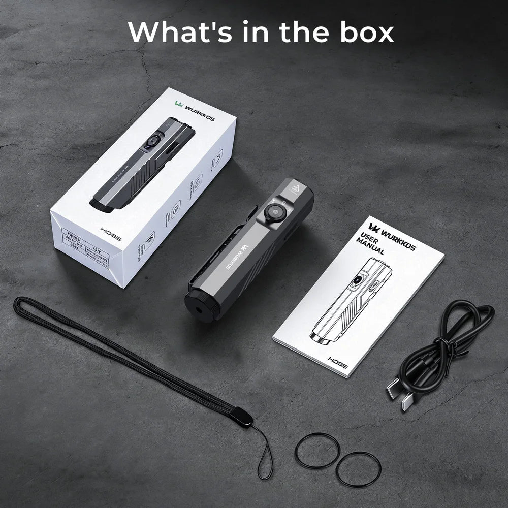 Wurkkos HD05 3100Lumen LED Multi-Purpose Flashlight: Hunting and Hiking Spotlight, Magnetic and Rechargeable – 2026 New Model