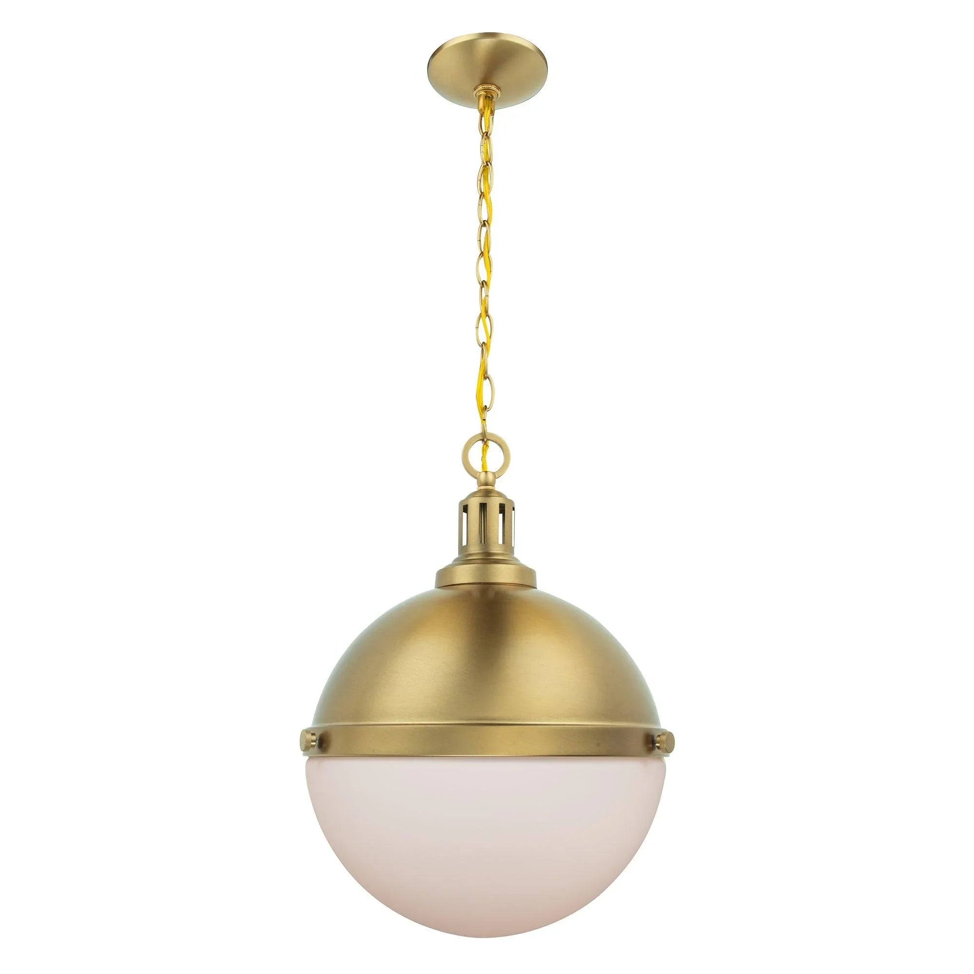 Aaron 12" 2-Light Gold Dimmable Island Pendant Light