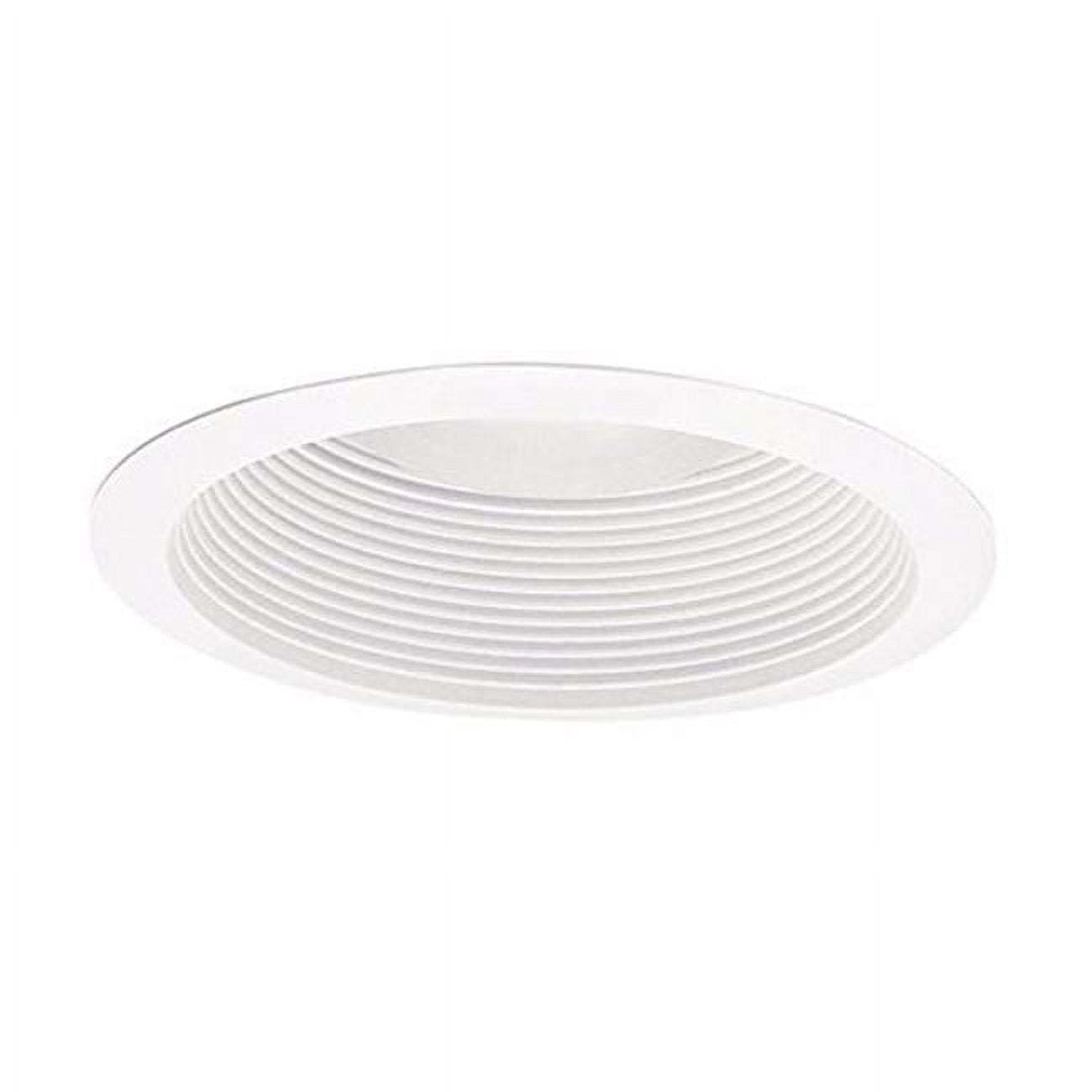 cooper Lighting RE-6125WB 6 in Recessed Lighting Full cone Baffle with Self Flanged White Trim Ring - White