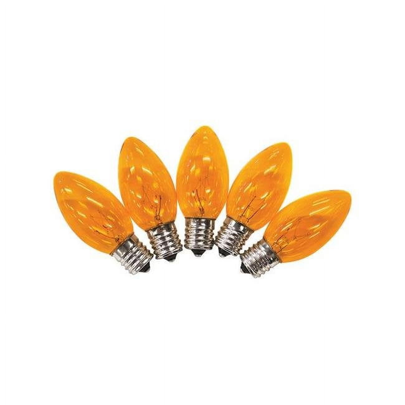 Holiday Bright Lights Bu25C9X3-Tora Christmas C9 Light Bulbs, Orange, 1&quot;