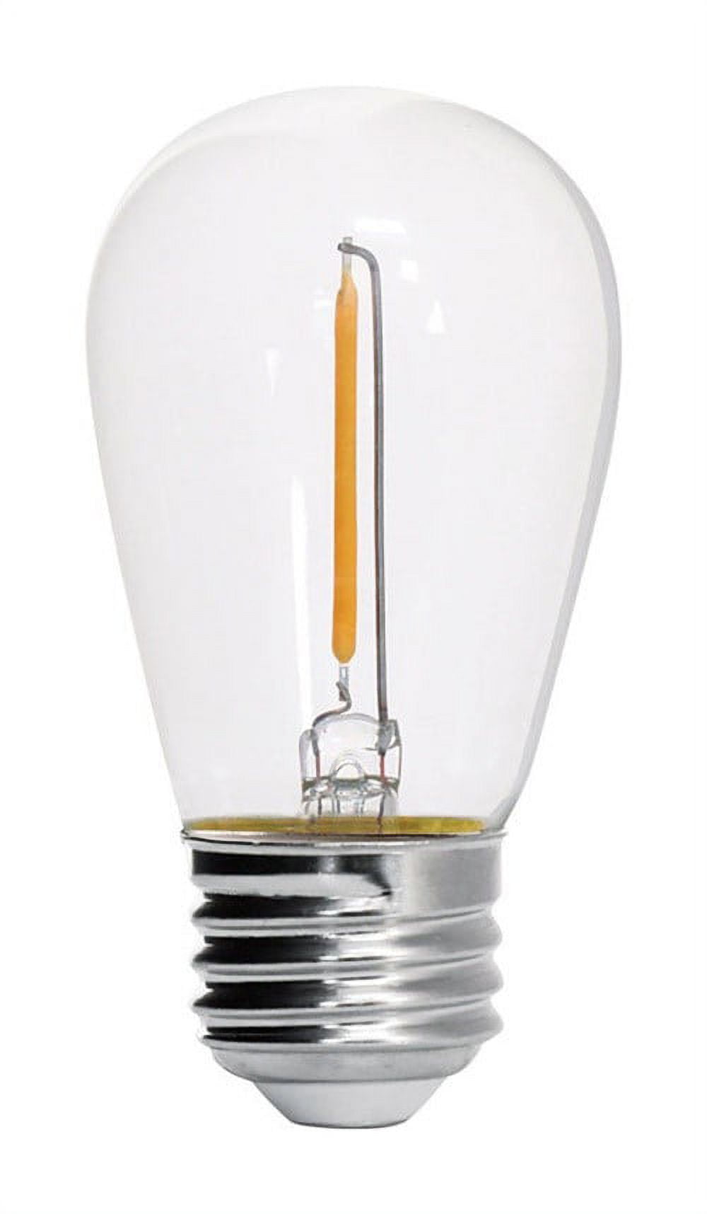 Feit Electric S14 LED Bulb, 4 Count, 2200K Soft White, Glass, Model S14/822/FILED/4