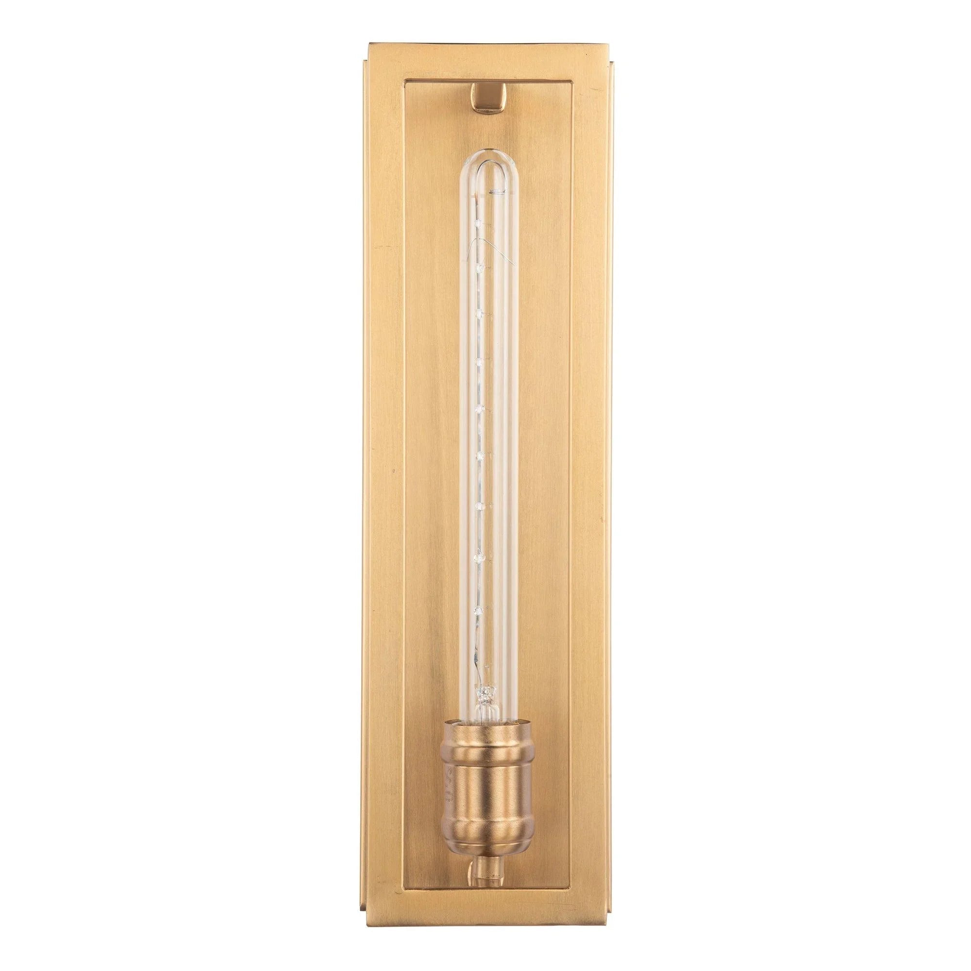 Adelman Gold 1-Light Decorative Dimmable Wall Sconce