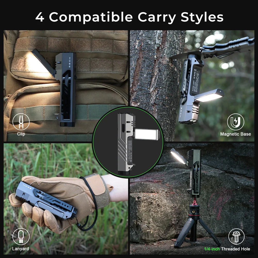 Wurkkos HD05 3100Lumen LED Multi-Purpose Flashlight: Hunting and Hiking Spotlight, Magnetic and Rechargeable – 2026 New Model
