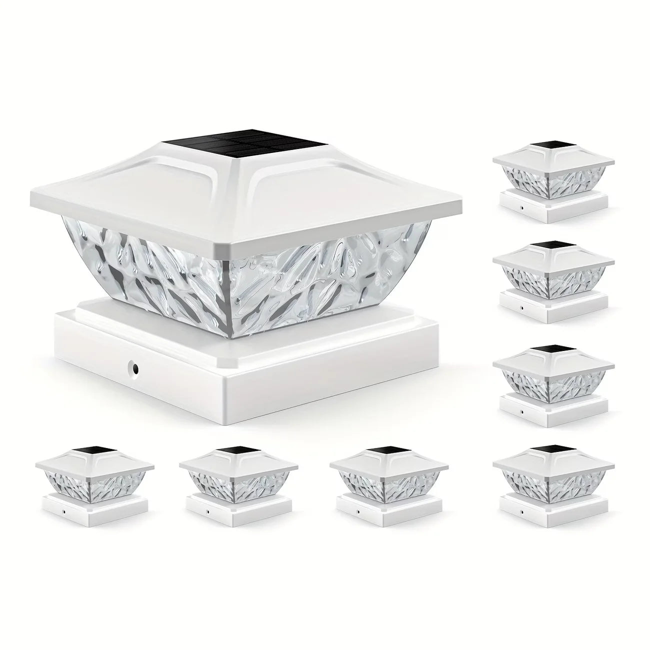 Outdoor Waterproof Villa Gate Fence Light Solar Light Outdoor Villa Column Lamp Fence Gate Pillar Head Led Lamp For House Garden