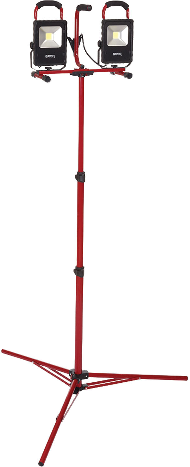 4,400 Lumen Led Convertible Dual Fixture Work Light On Tripod Stand