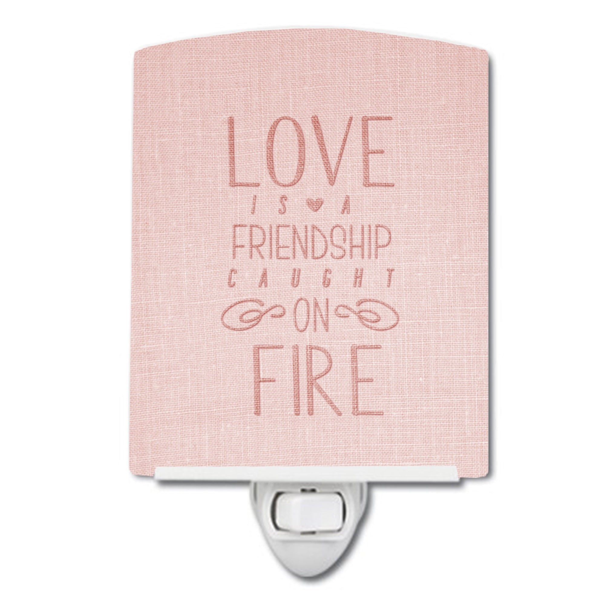  inchCarolines Treasures Love is a Friendship Ceramic Night Light, 6x4, Multicolor inch