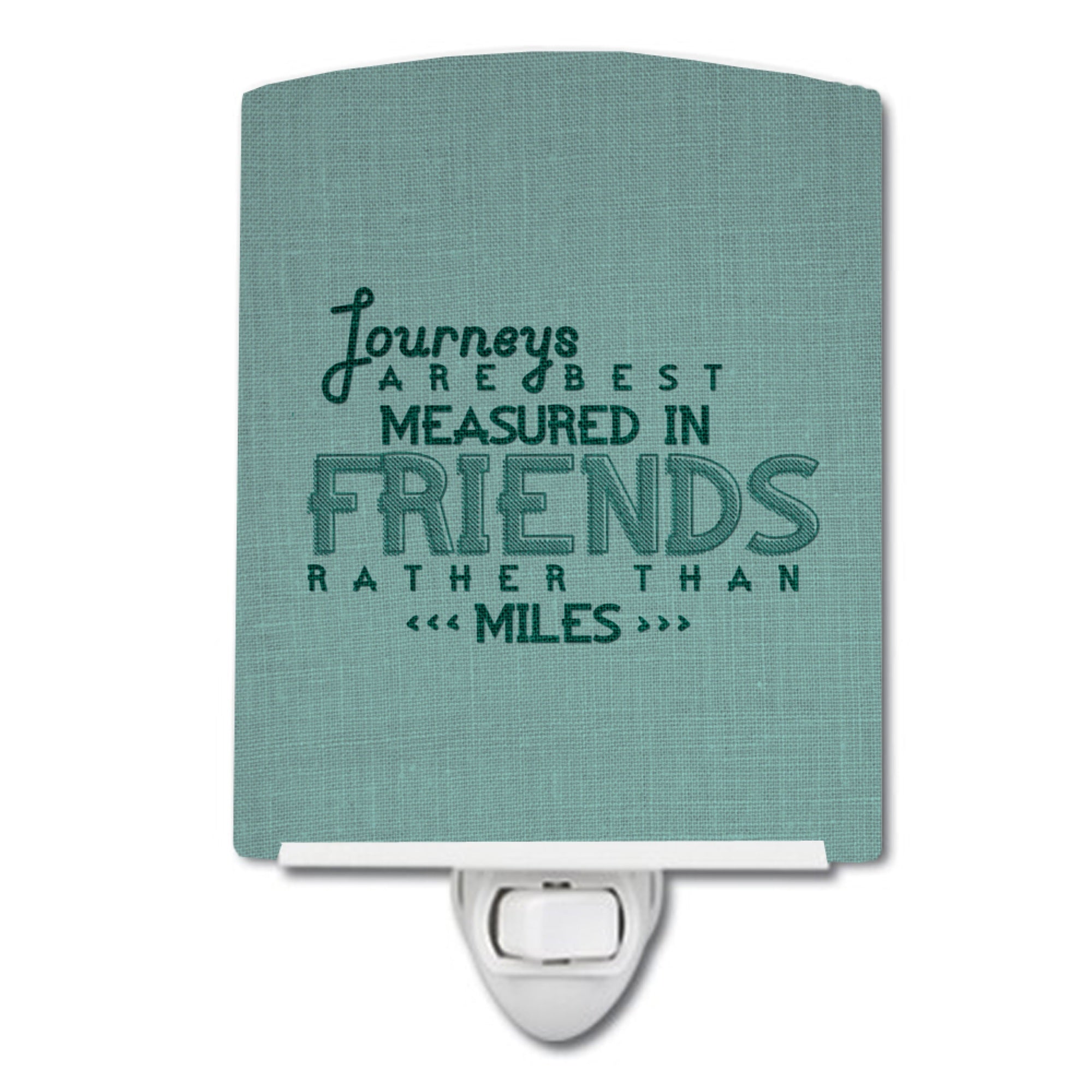  inchCarolines Treasures Journeys Are Measured in Friends Ceramic Night Light, 6x4, Multicolor inch