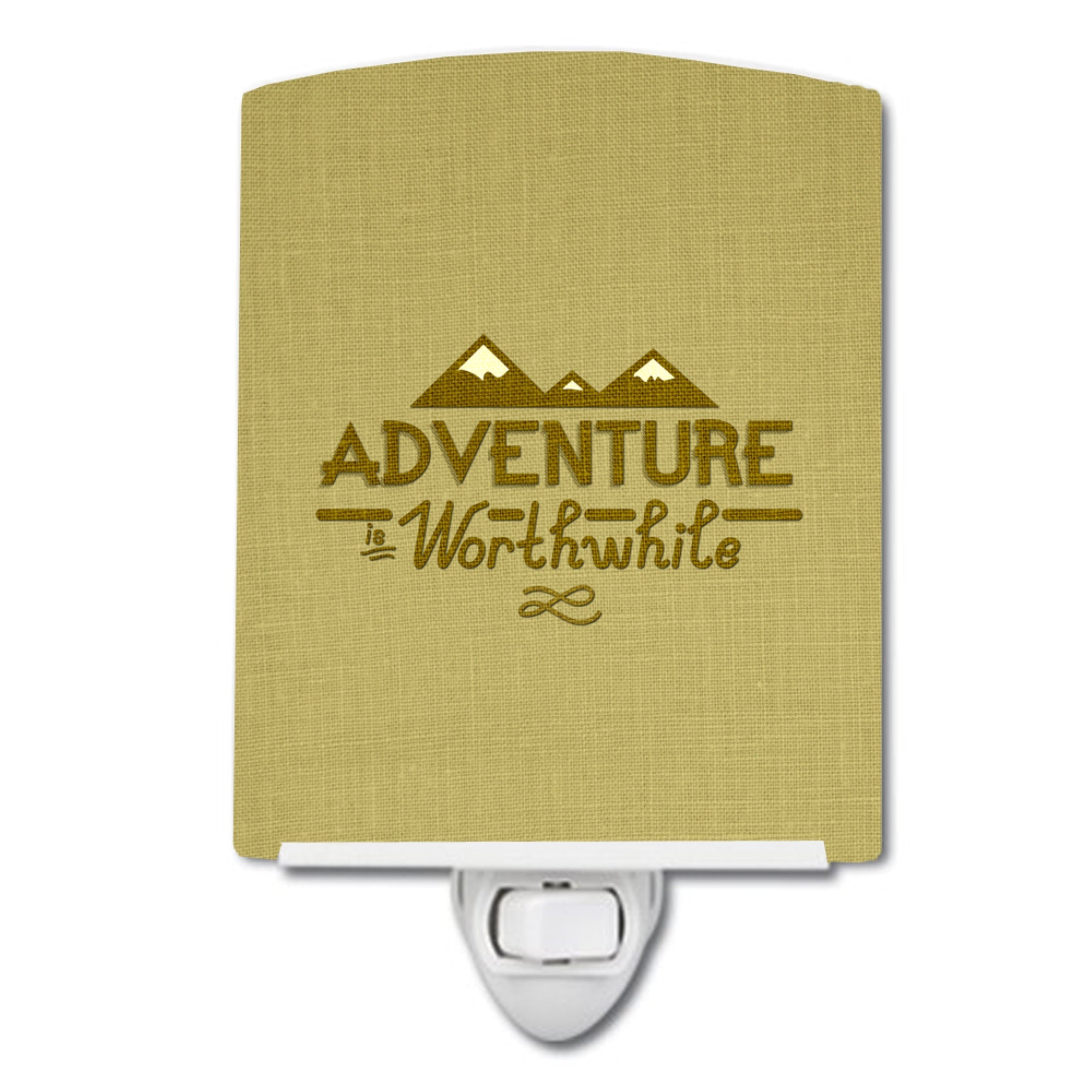  inchCarolines Treasures Adventure is Worthwhile Ceramic Night Light, 6x4, Multicolor inch
