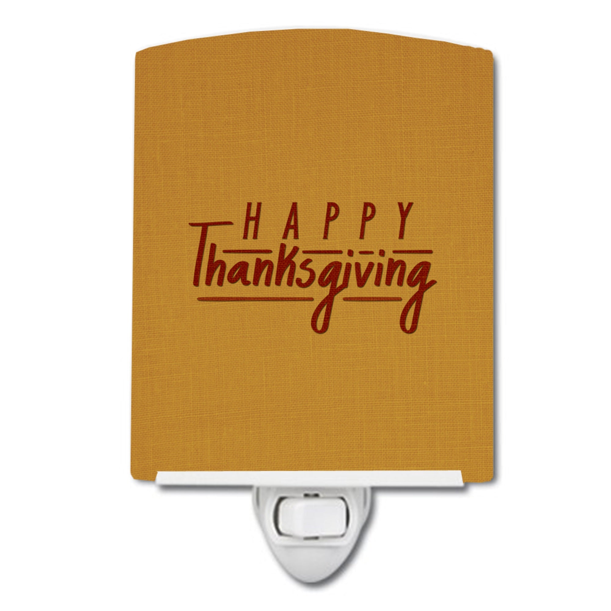  inchCarolines Treasures Happy Thanksgiving Ceramic Night Light, 6x4, Multicolor inch
