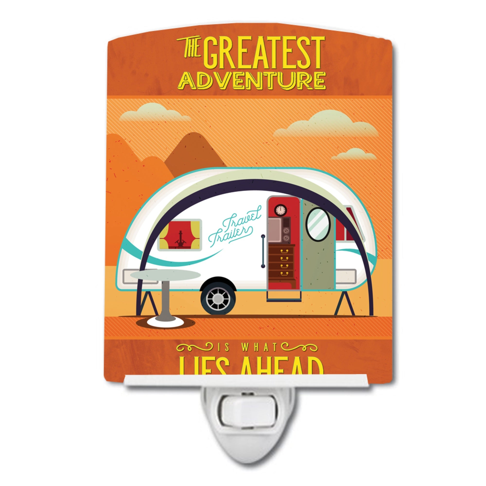  inchCarolines Treasures Greatest Adventure New Camper Ceramic Night Light, 6x4, Multicolor inch