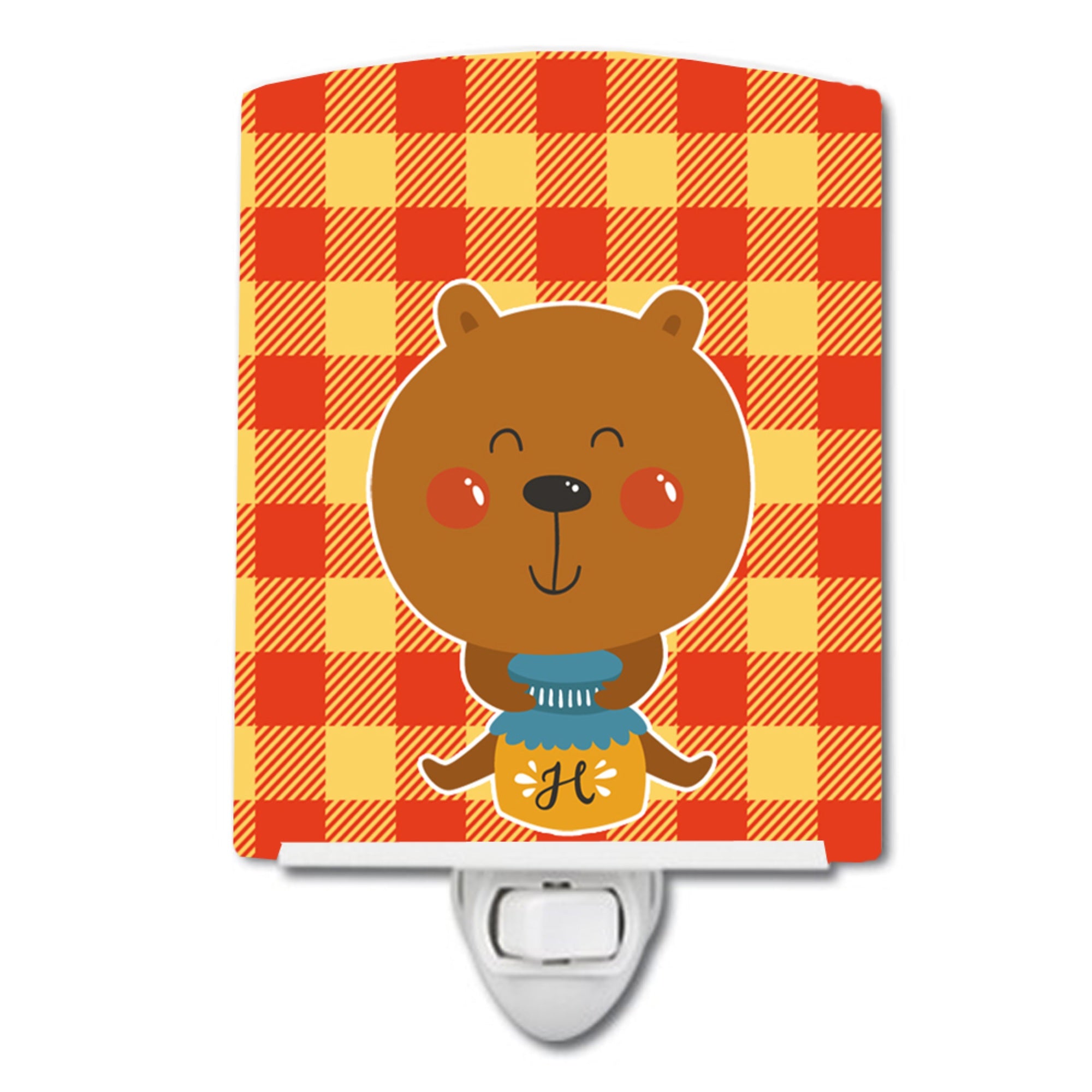  inchCarolines Treasures Honey Ceramic Night Light, Bear, Multicolor, 6 inch inch x 4 inch inch inch