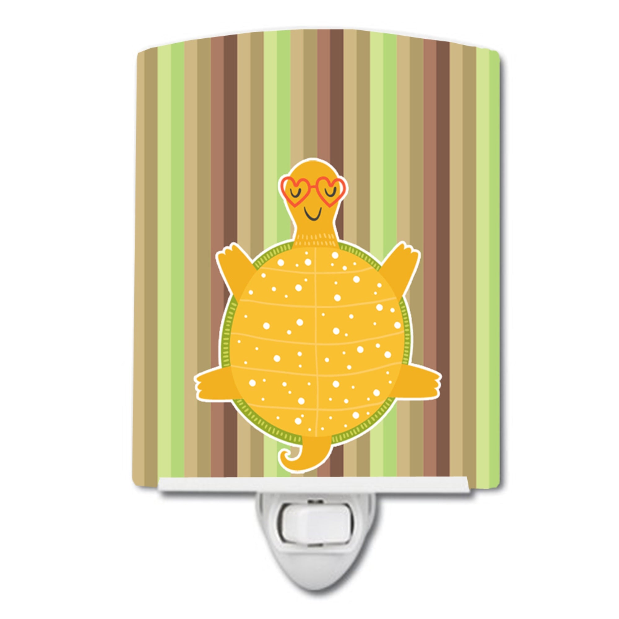  inchCarolines Treasures Turtle Ceramic Night Light, Green, 6 inch inch x 4 inch inch inch