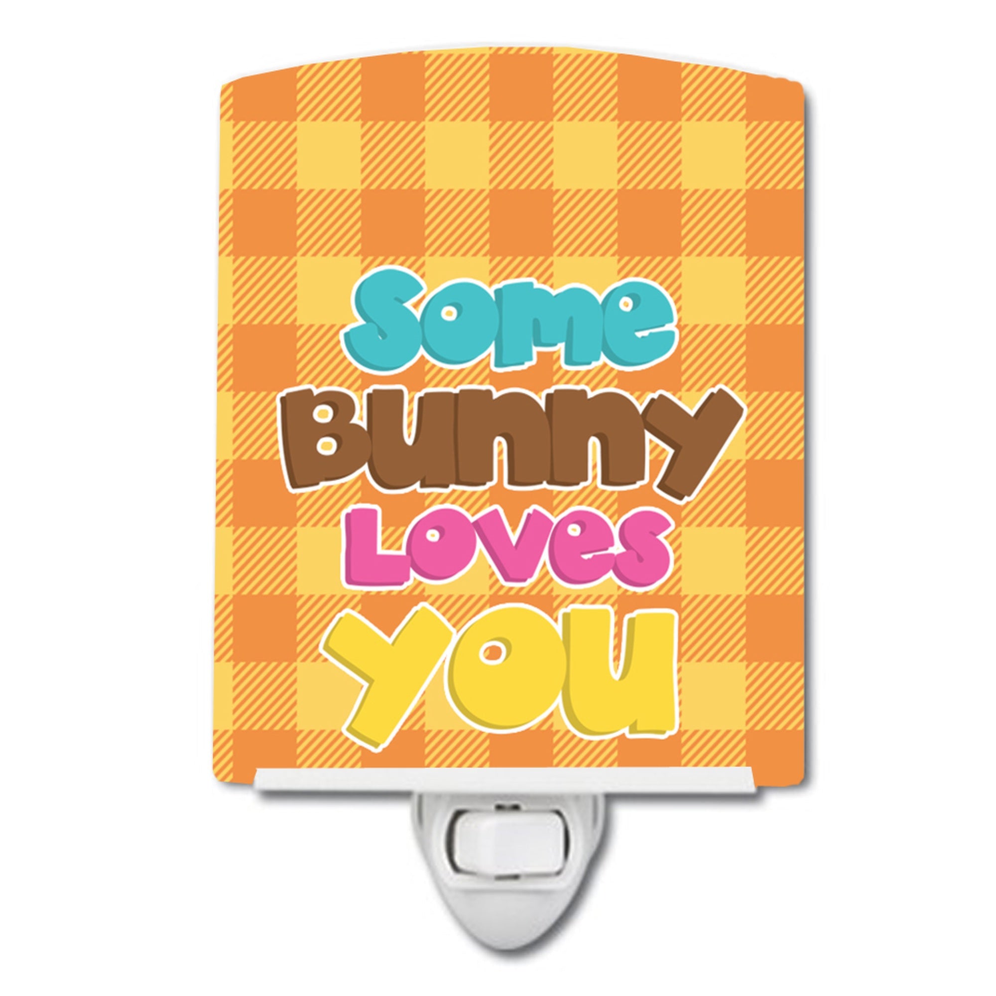  inchCarolines Treasures Easter Rabbit Ceramic Night Light, Some Bunny Loves You, Multicolor, 6 inch inch x 4 inch inch inch