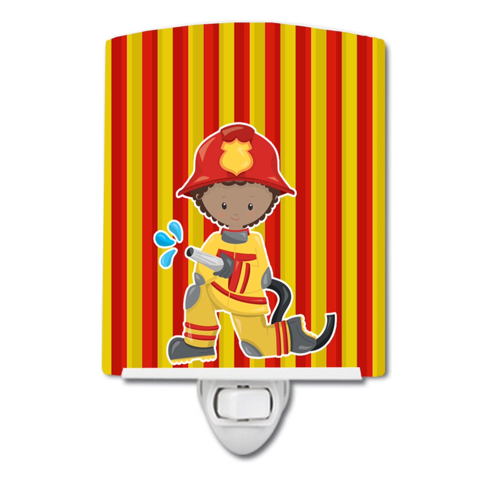  inchCarolines Treasures Fireman Boy Ceramic Night Light, Multicolor, 6 inch inch x 4 inch inch, BB6996CNL inch