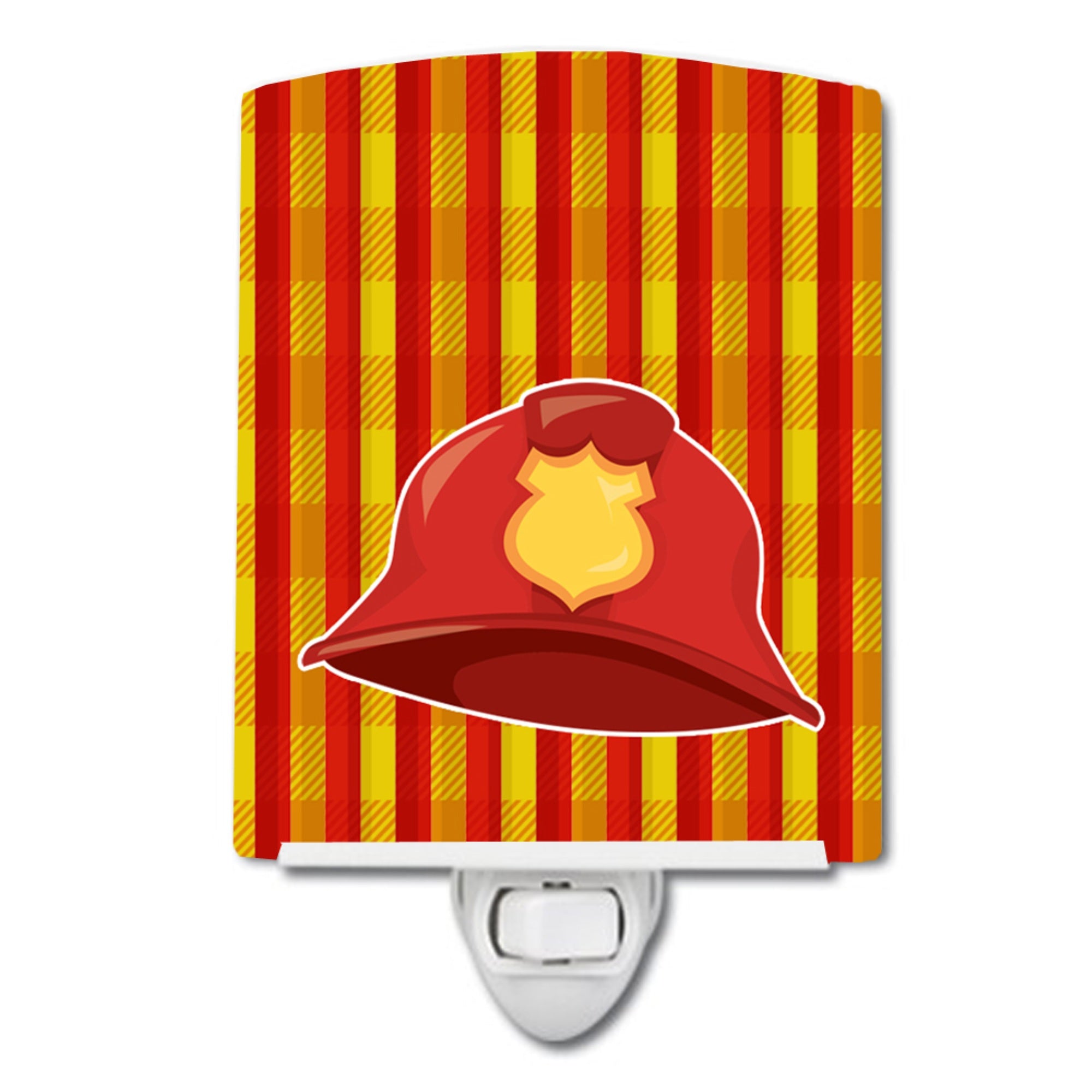  inchCarolines Treasures Firemans Ceramic Night Light, Hat, Multicolor, 6 inch inch x 4 inch inch inch