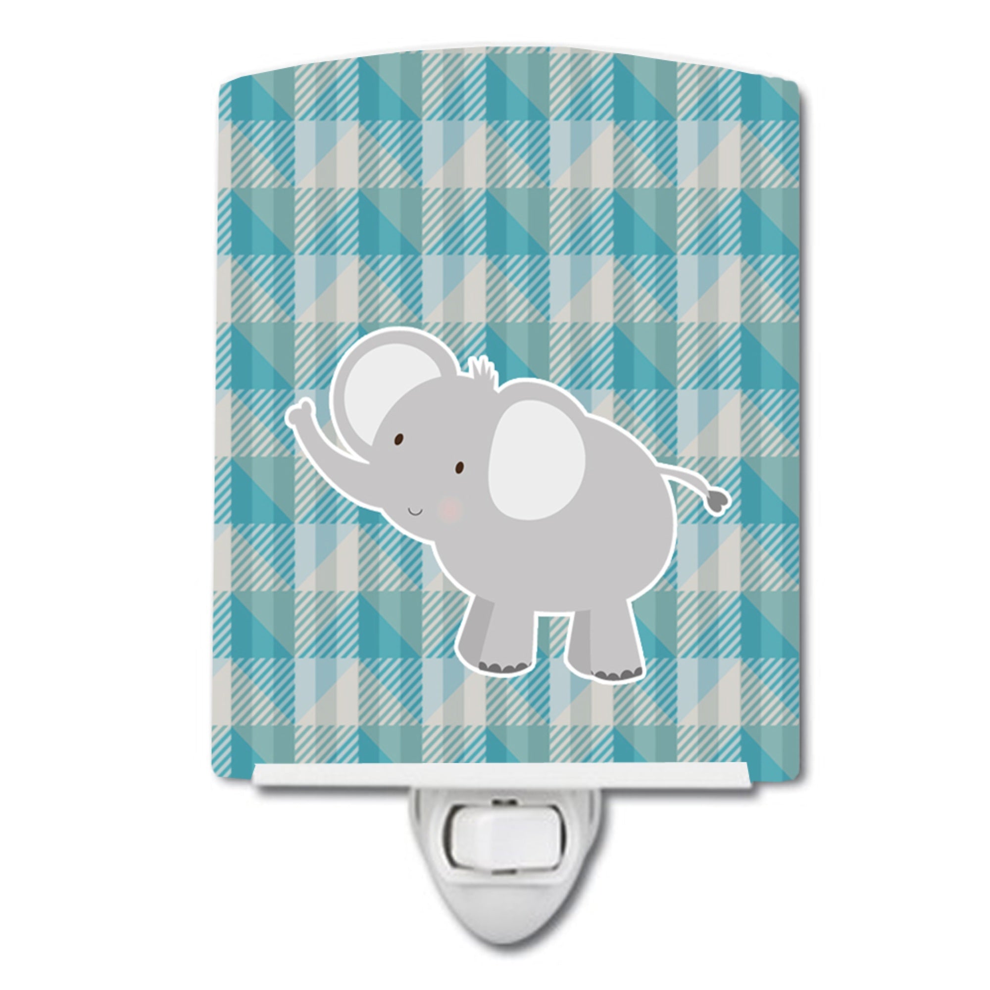  inchCarolines Treasures Elephant Ceramic Night Light, Pink, 6 inch inch x 4 inch inch inch