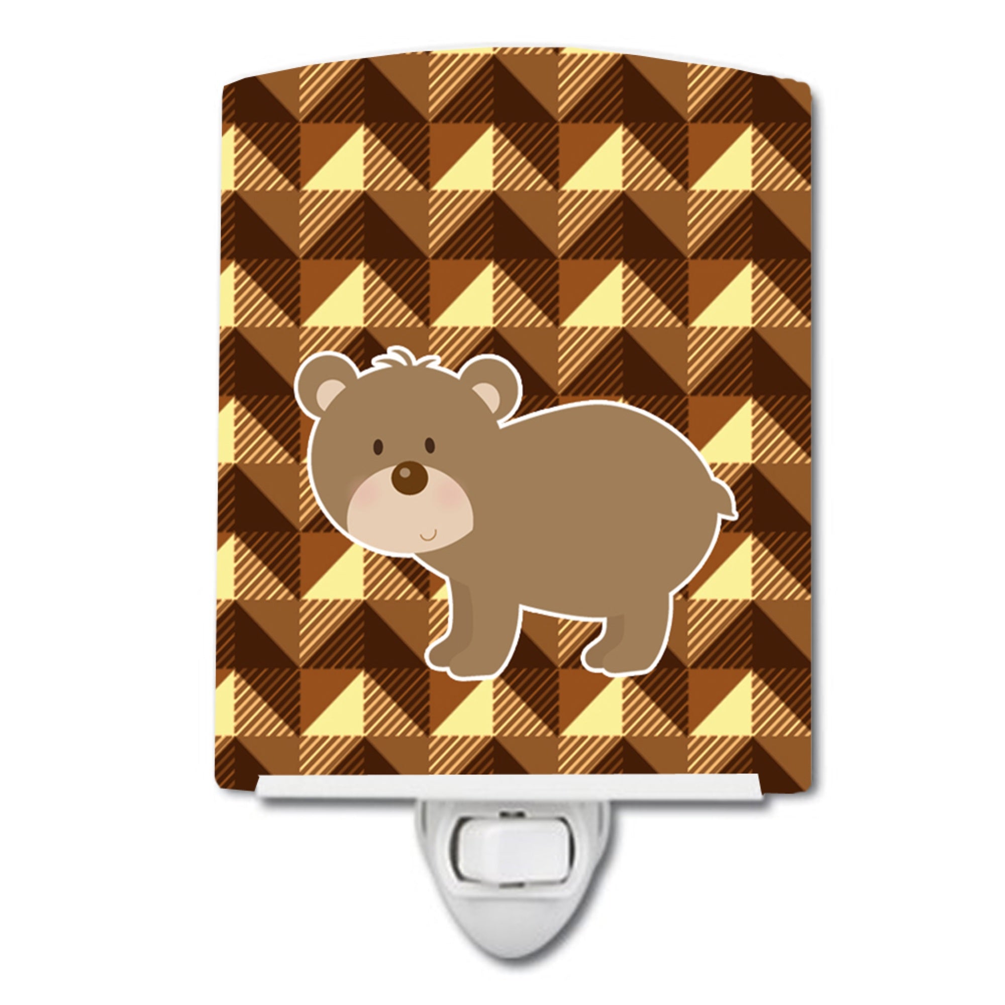  inchCarolines Treasures Bear Ceramic Night Light, Brown, 6 inch inch x 4 inch inch, BB7030CNL inch