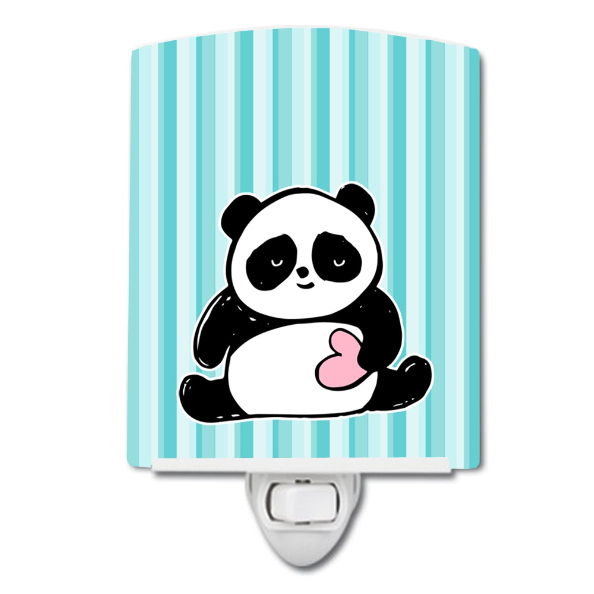  inchCarolines Treasures Panda Bear Ceramic Night Light, Love, Blue, 6 inch inch x 4 inch inch inch