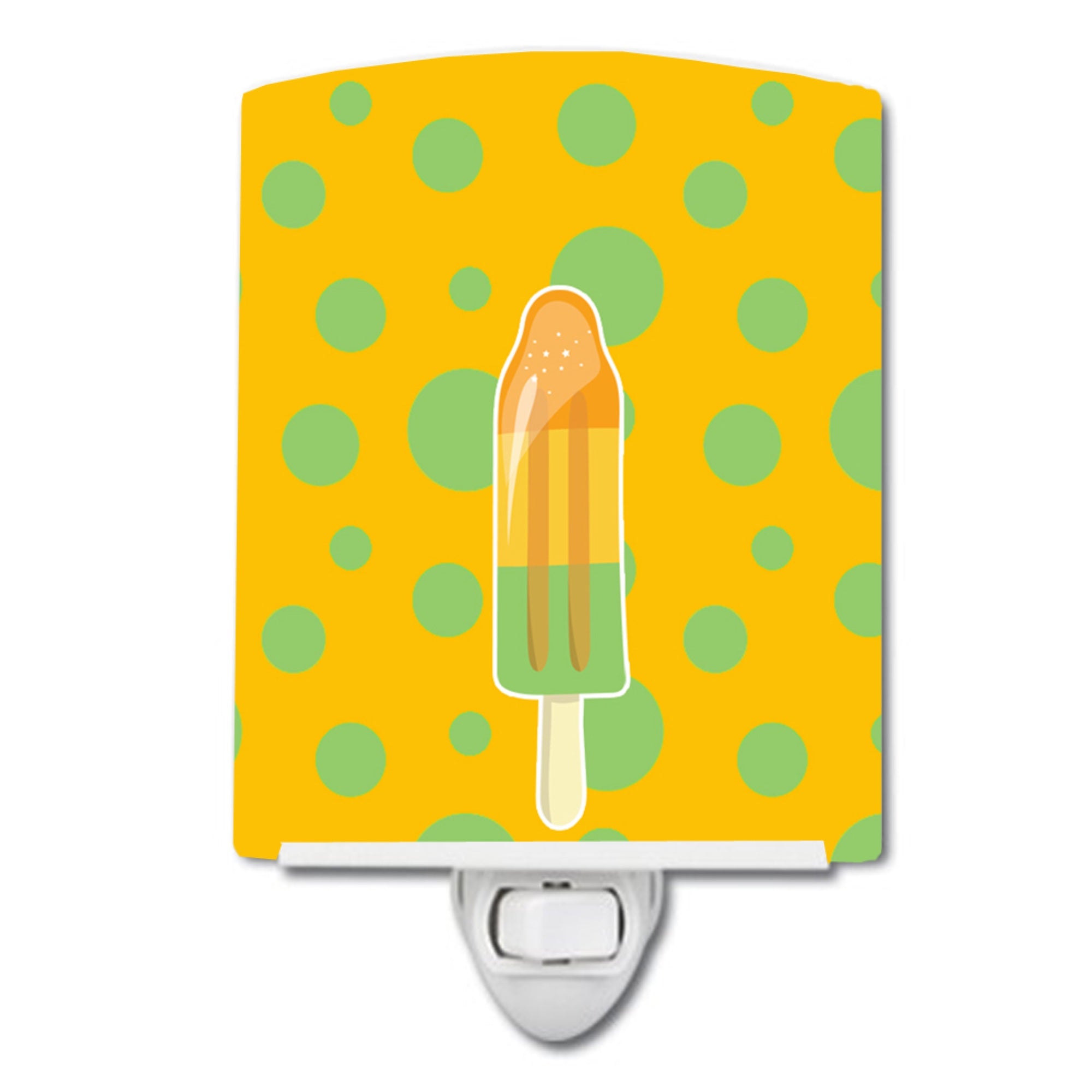  inchCarolines Treasures Ice Pop Popsicle Ceramic Night Light, Orange/Green, 6 inch inch x 4 inch inch inch