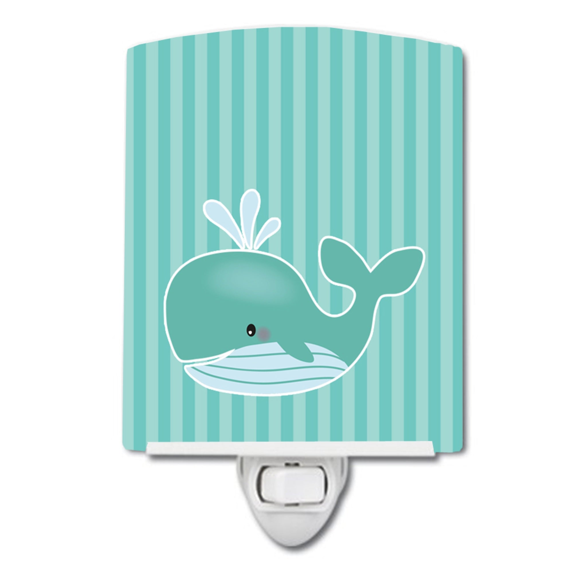  inchCarolines Treasures Whale Ceramic Night Light, Blue, 6 inch inch x 4 inch inch, BB7125CNL inch
