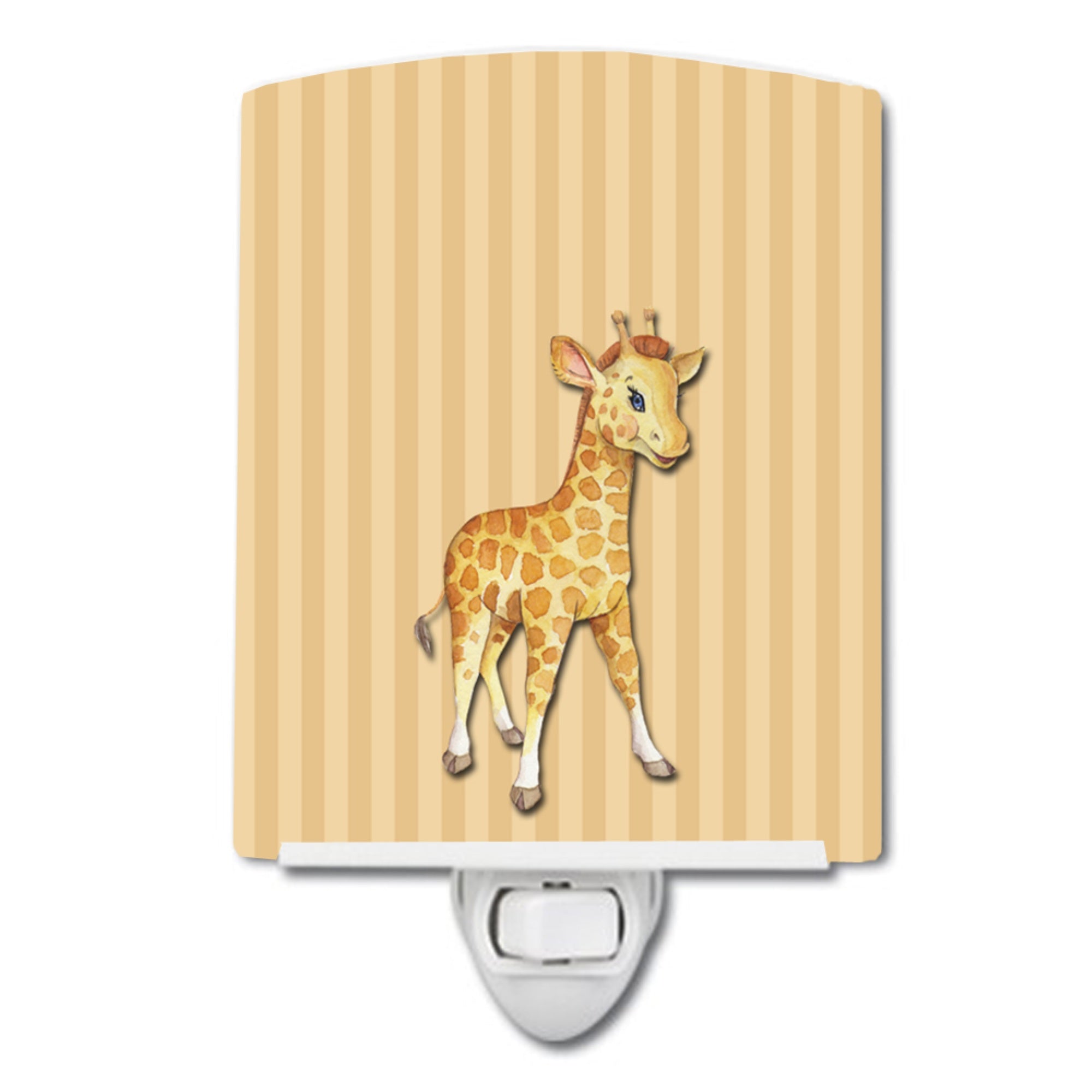  inchCarolines Treasures Giraffe Ceramic Night Light, Brown, 6 inch inch x 4 inch inch inch