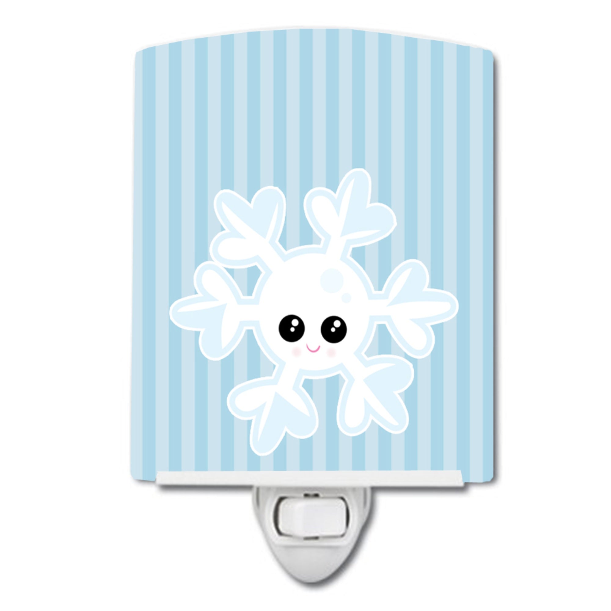  inchCarolines Treasures Weather Ceramic Night Light, Snowflake Face, Blue, 6 inch inch x 4 inch inch inch