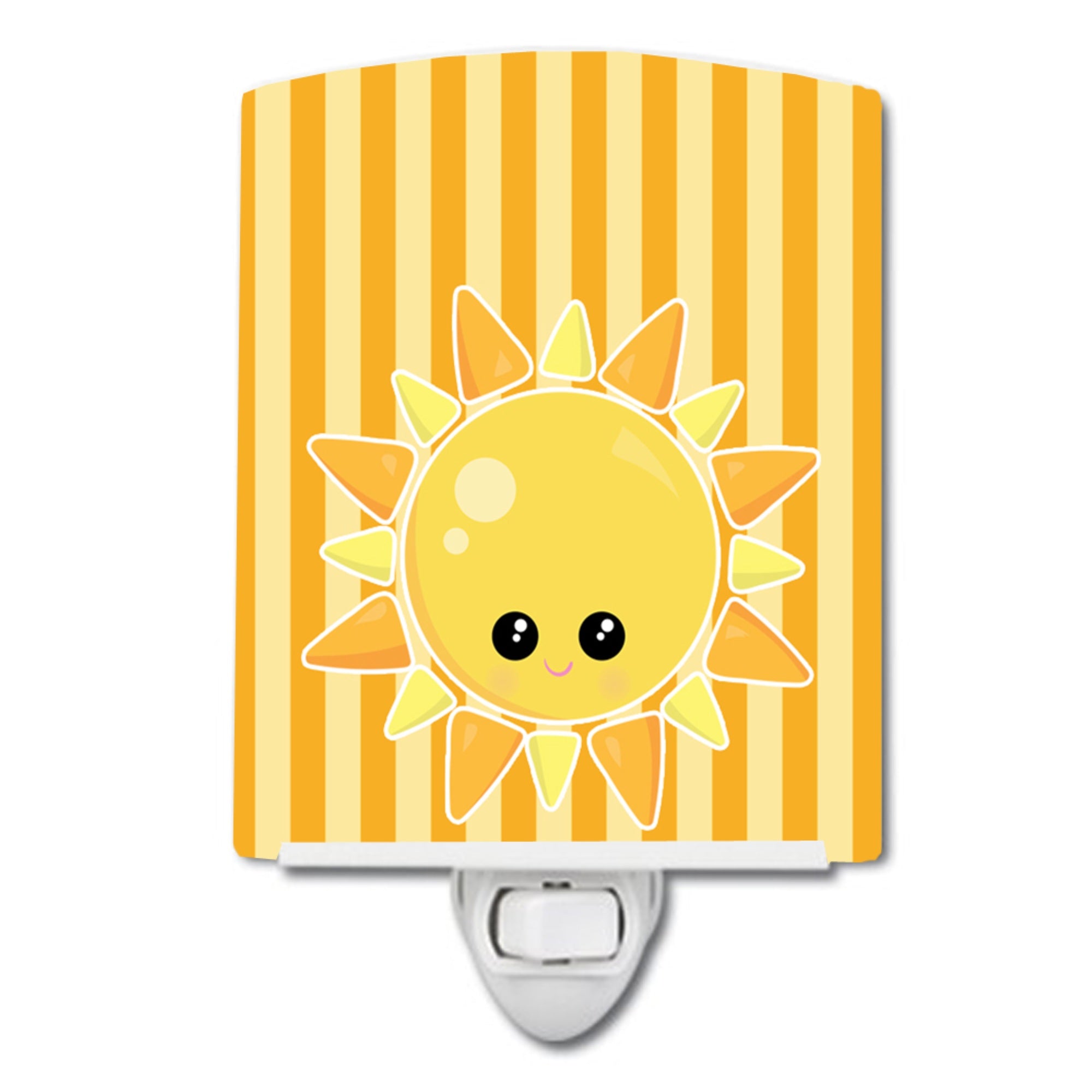  inchCarolines Treasures Weather Ceramic Night Light, Sunshine Face, Yellow, 6 inch inch x 4 inch inch inch