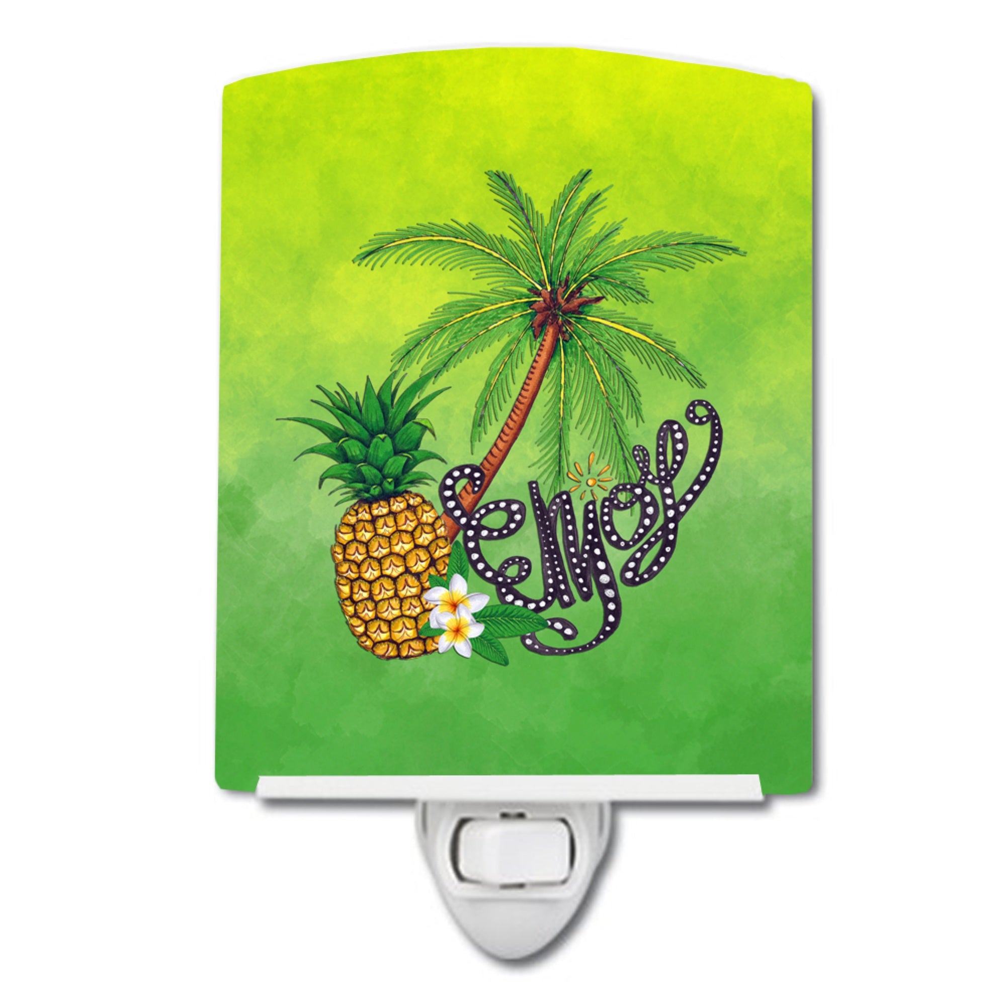  inchCarolines Treasures Summer Enjoy Ceramic Night Light, 6x4, Multicolor inch