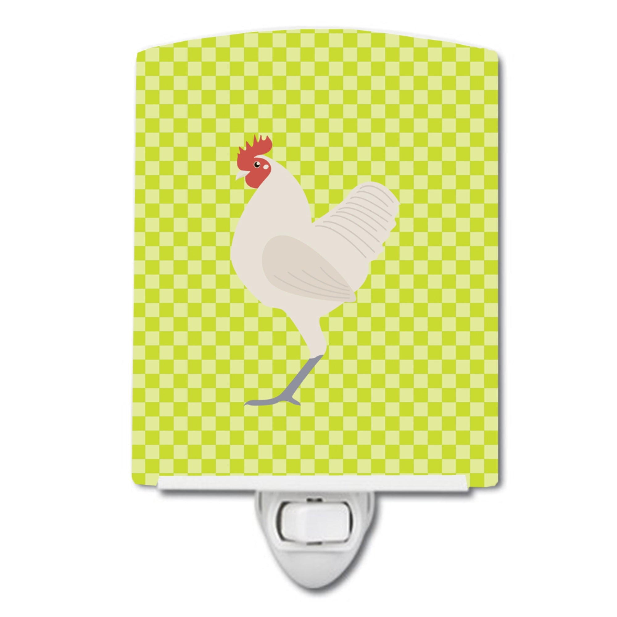  inchCarolines Treasures German Langshan Chicken Green Ceramic Night Light, 6x4, Multicolor inch