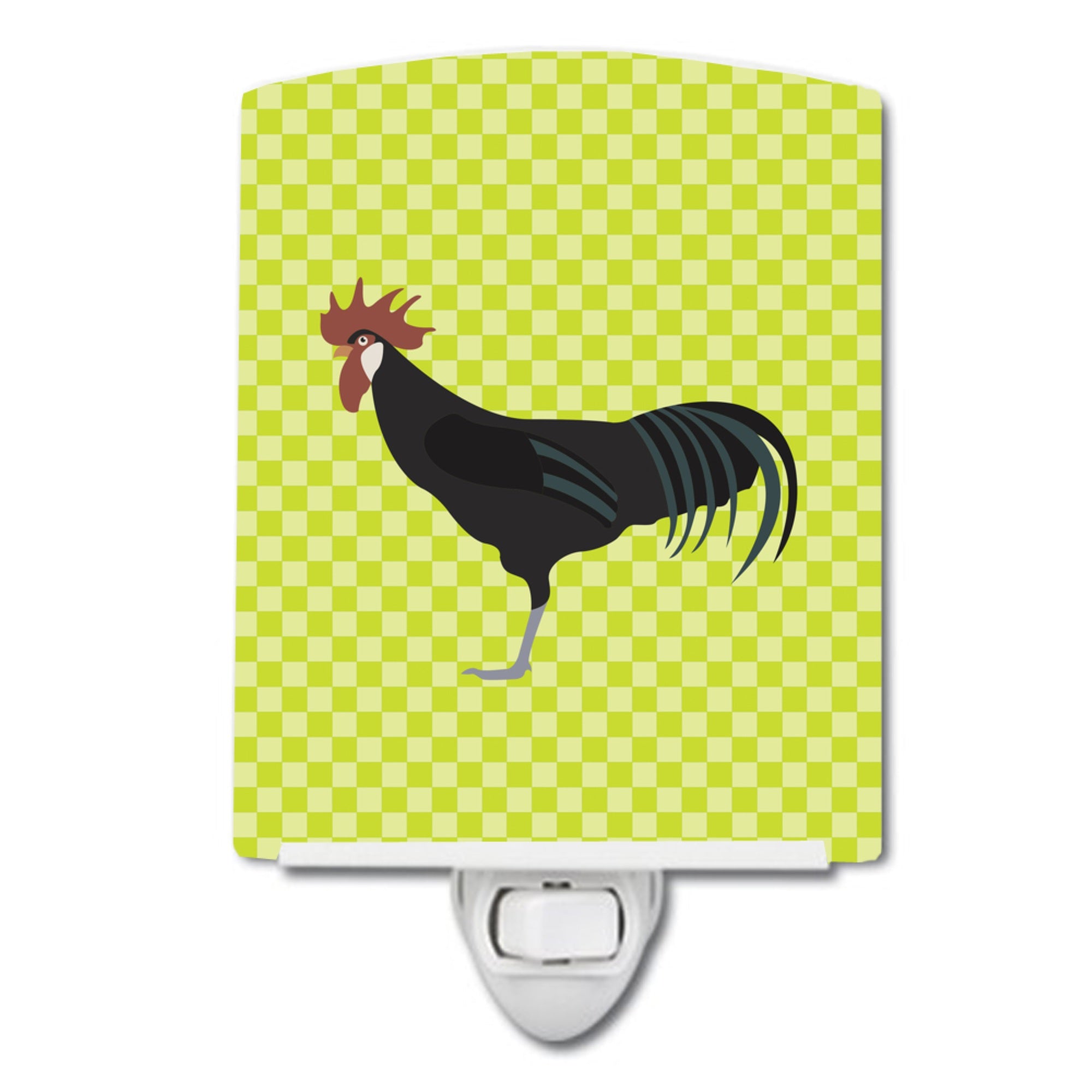  inchCarolines Treasures Minorca Ctalalan Chicken Green Ceramic Night Light, 6x4, Multicolor inch