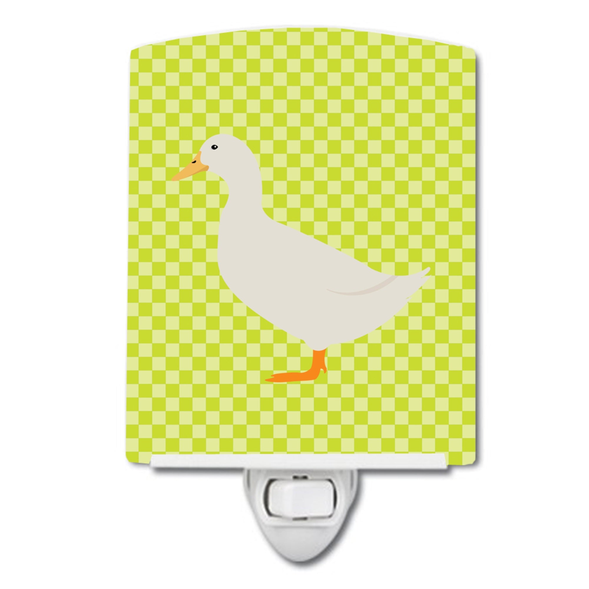  inchCarolines Treasures American Pekin Duck Green Ceramic Night Light, 6x4, Multicolor inch