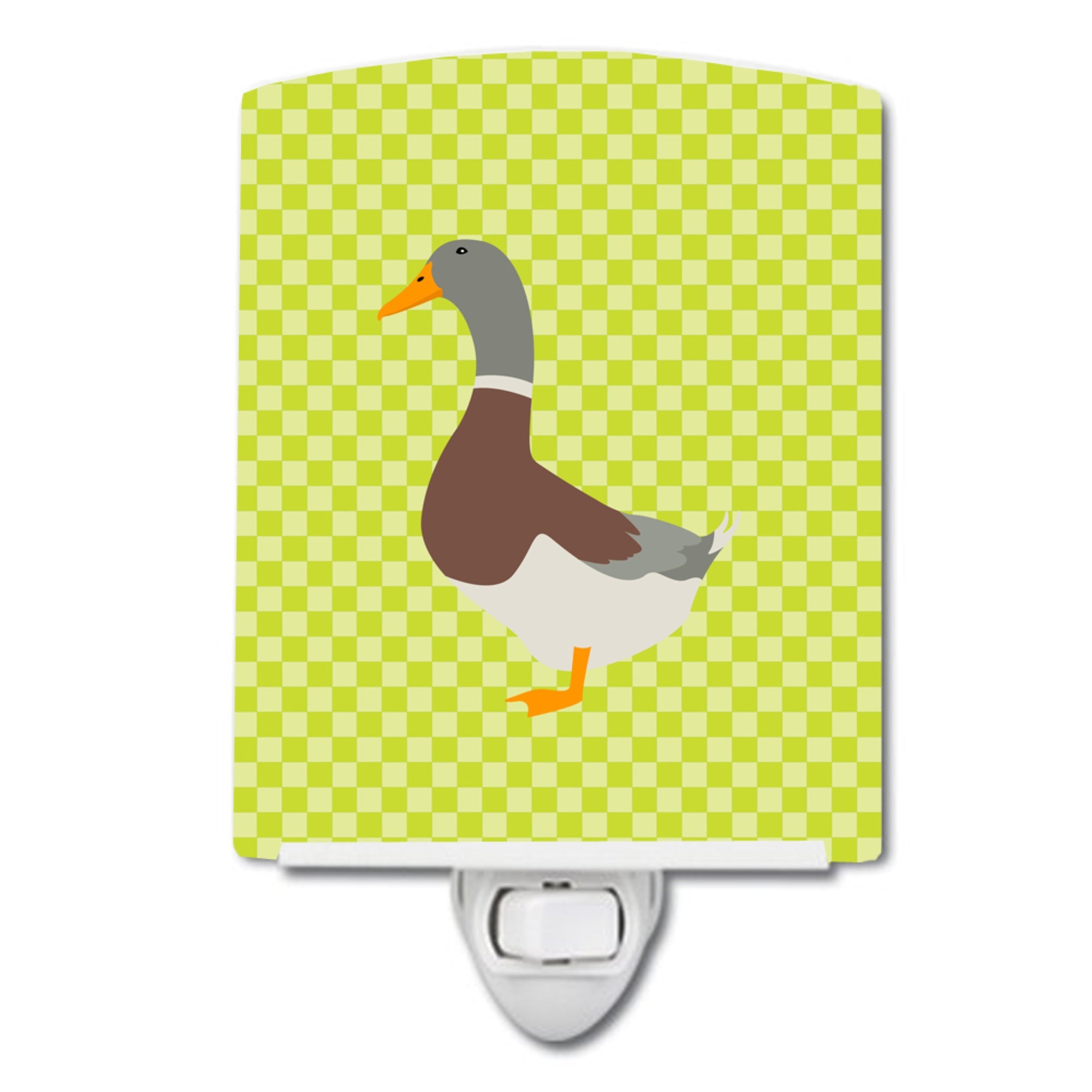  inchCarolines Treasures Saxony Sachsenente Duck Green Ceramic Night Light, 6x4, Multicolor inch